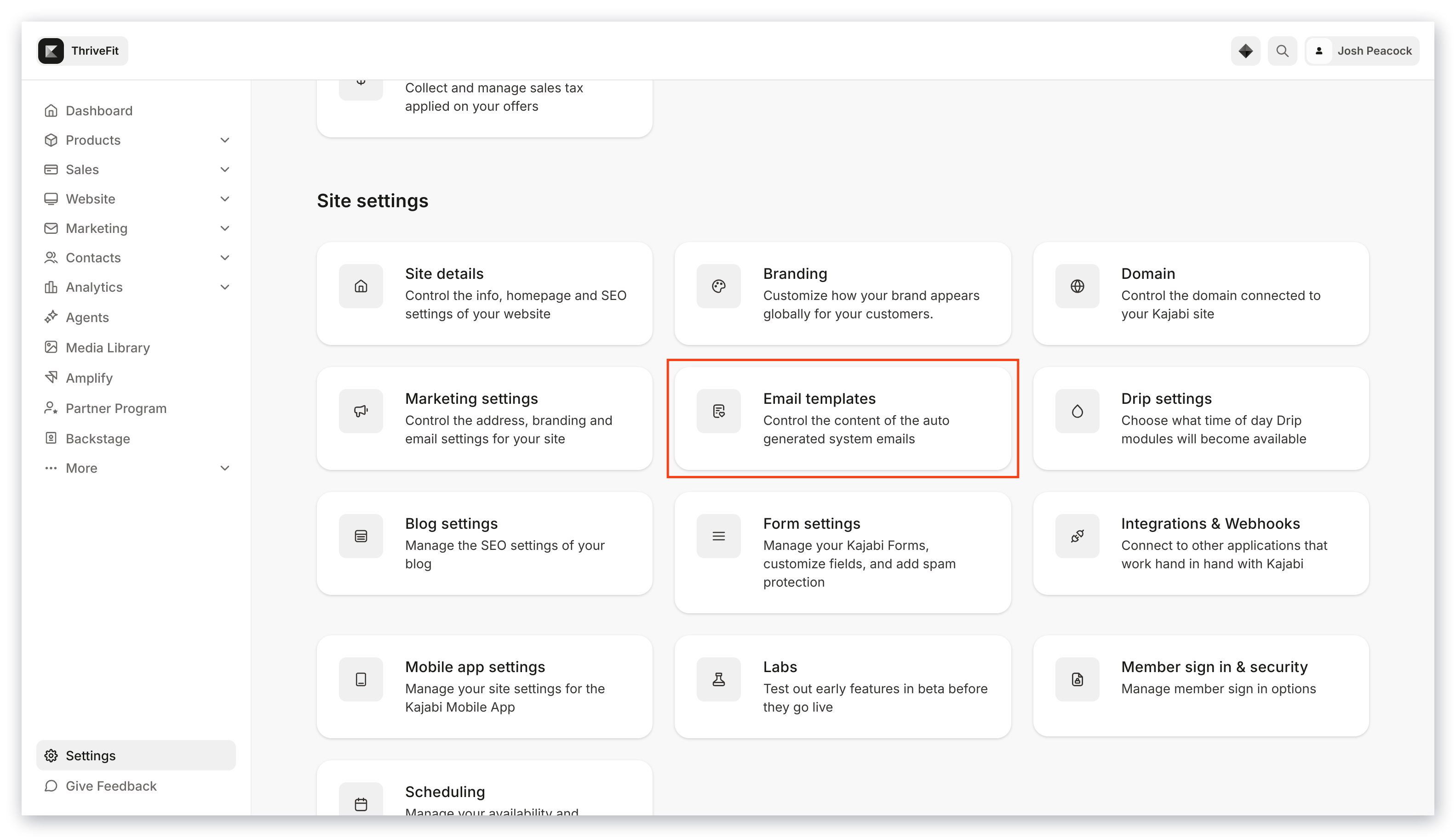 System generated emails