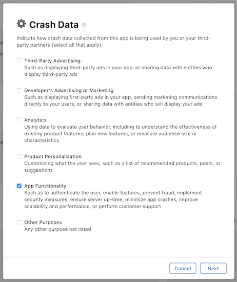 Crash Data App Functionality