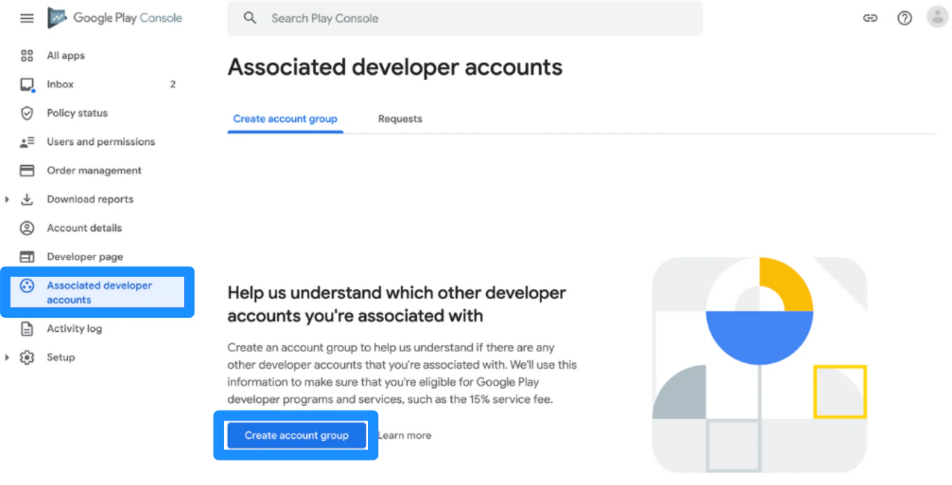 Create account group