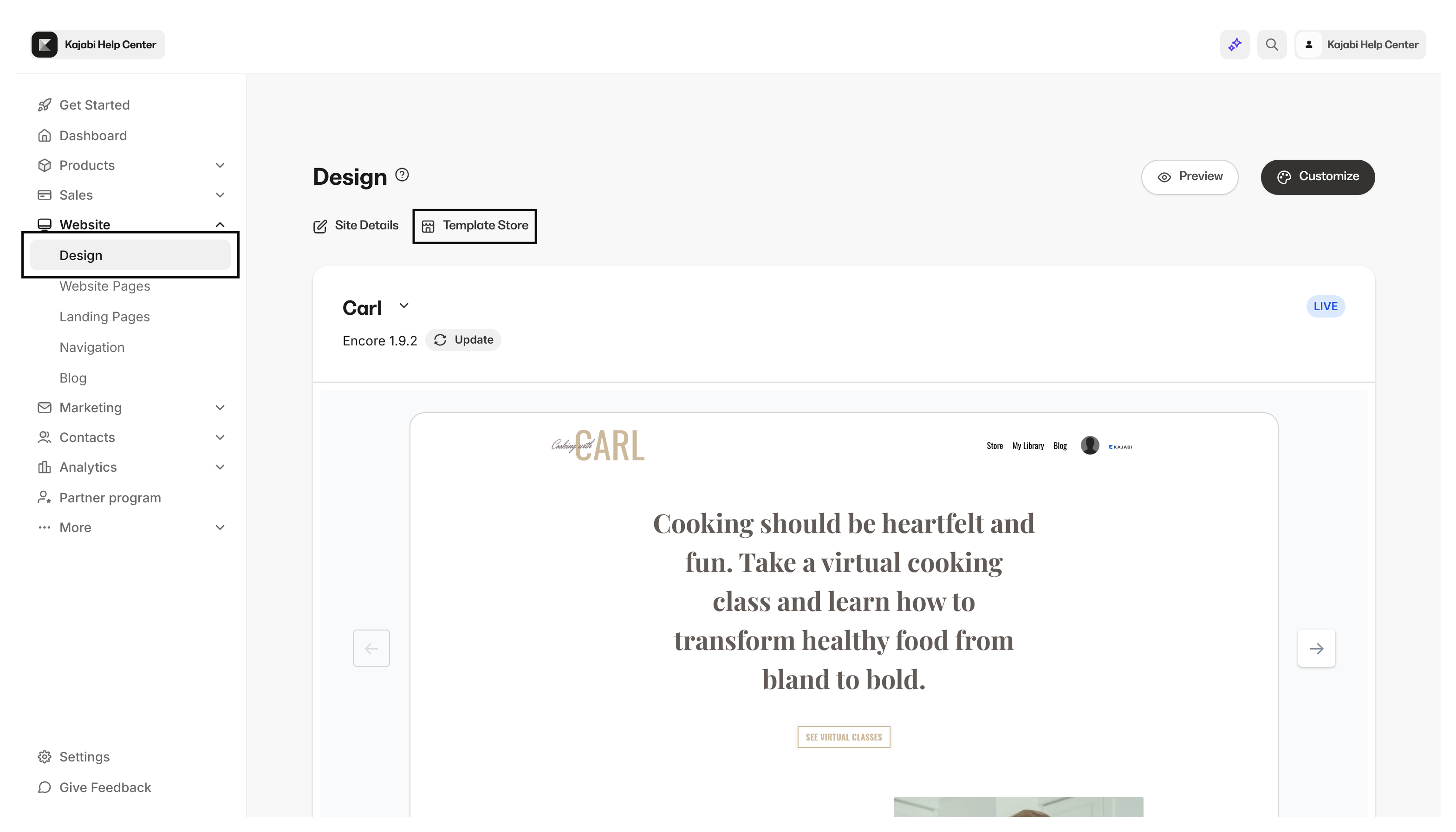 Website Design - Kajabi