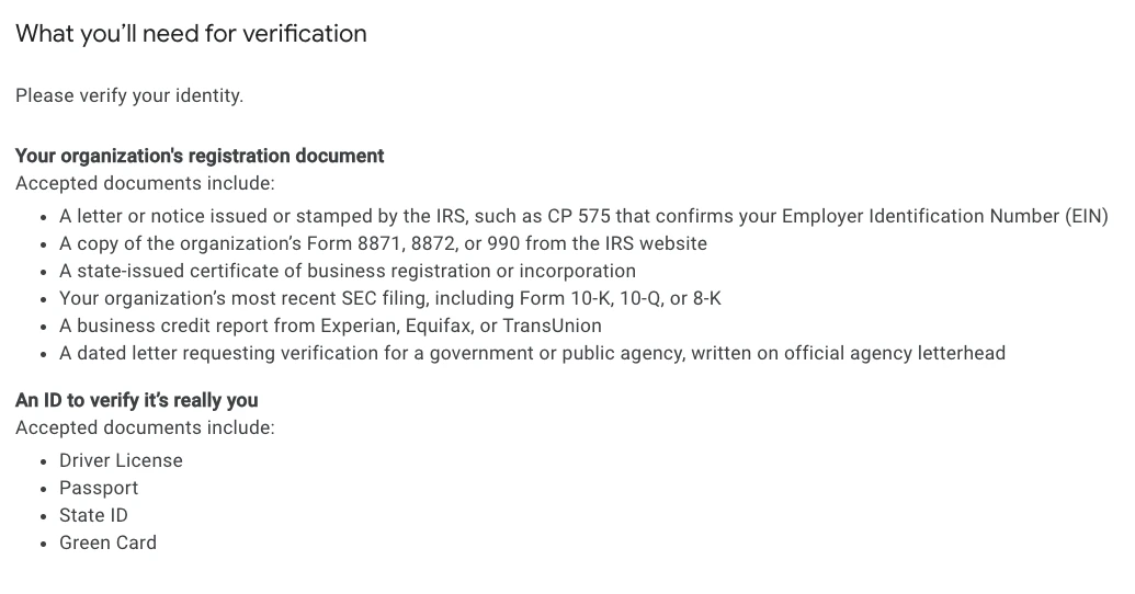 Authorized documents