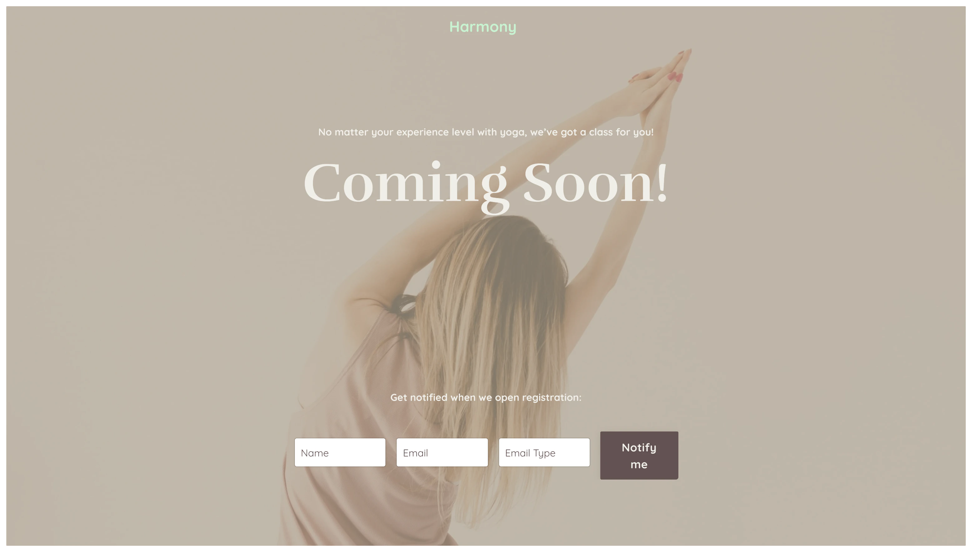 Coming Soon Page Preview