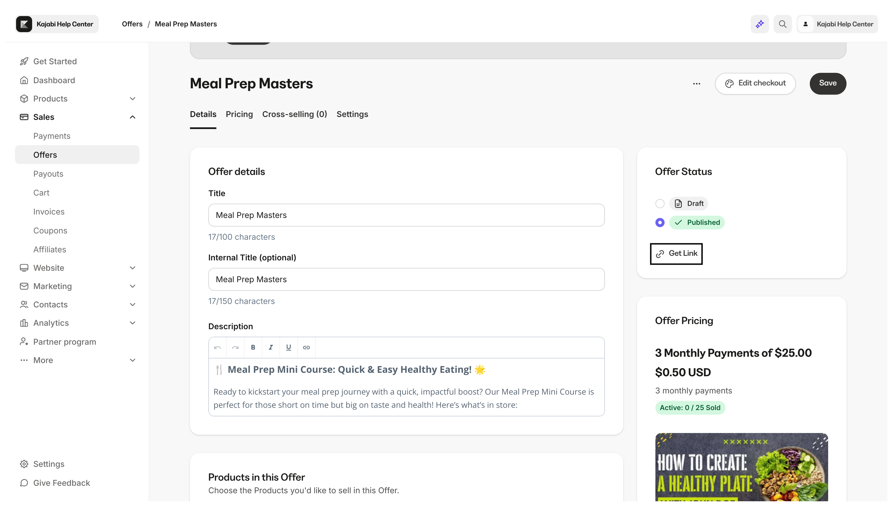 Offer Link vs Preview Link
