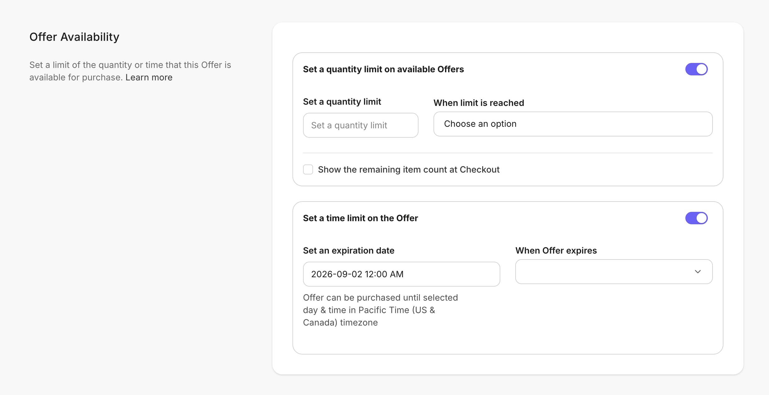 Offeravailble