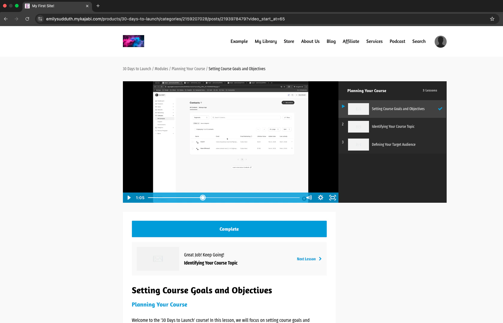Member Experience of Timestamp