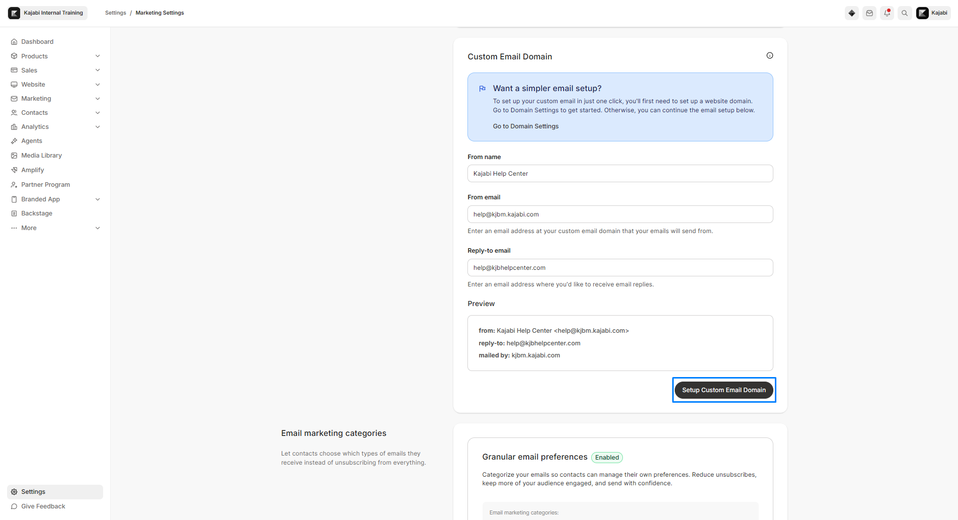 Custom Email Domain Cloudflare Setup