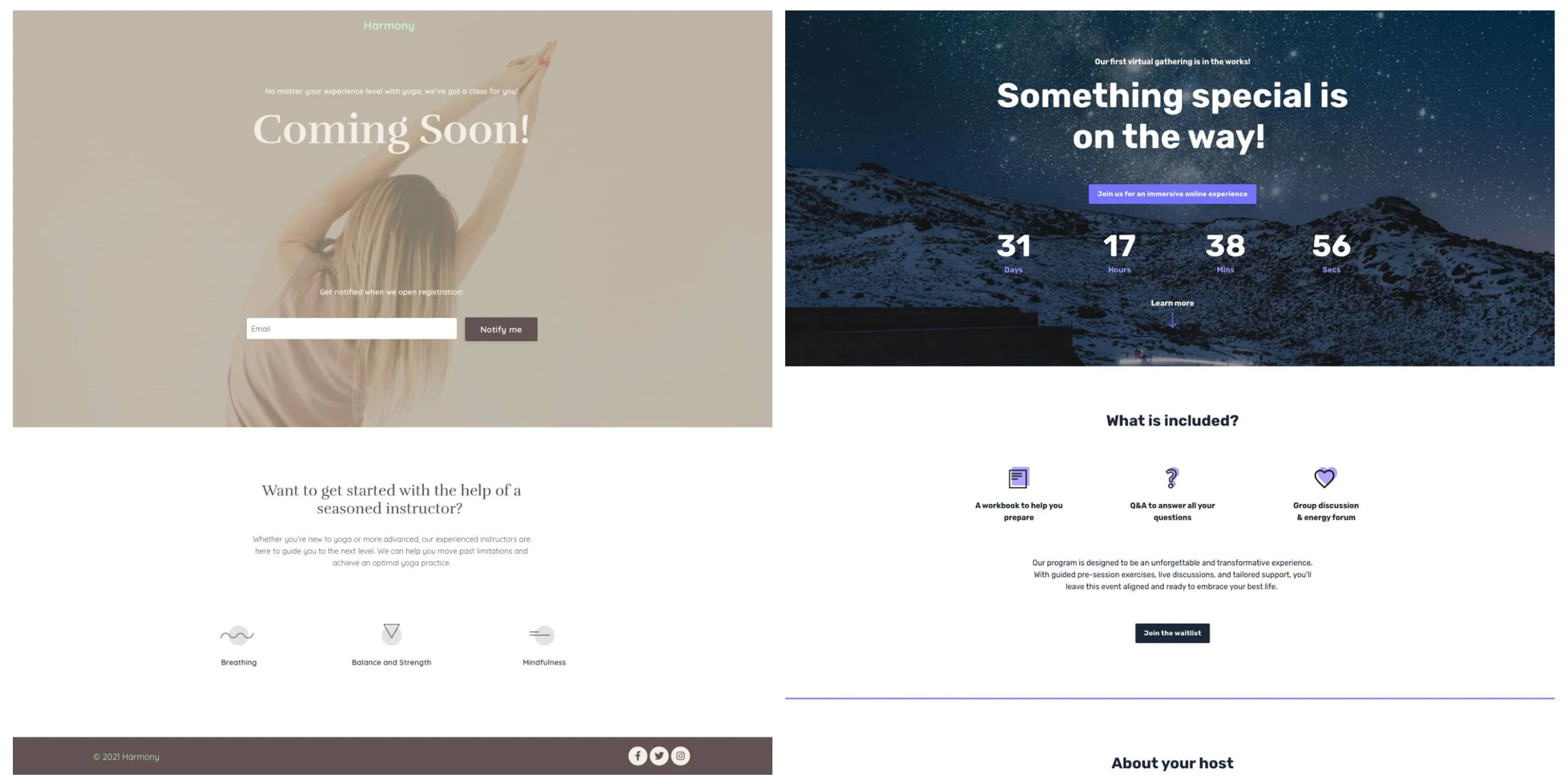 Coming Soon Page Templates
