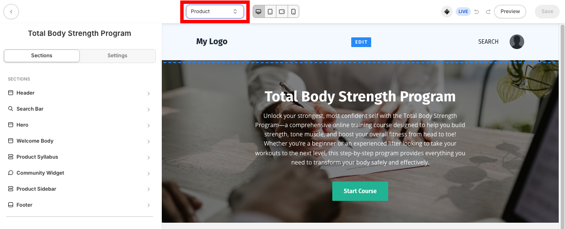 Coursetemplate