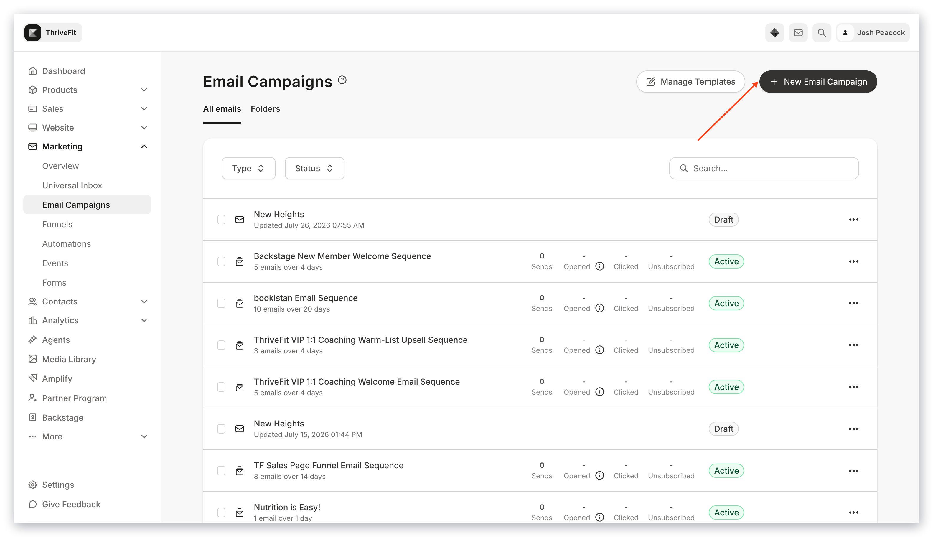 New Email Campaign