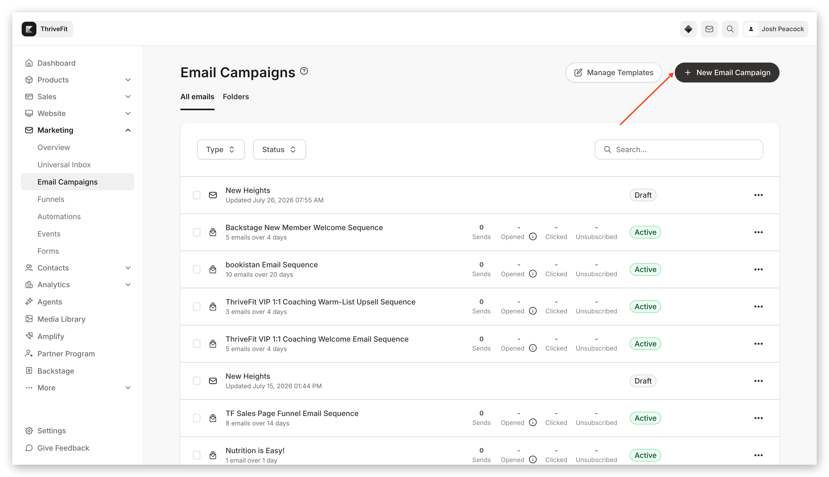 New Email Campaign