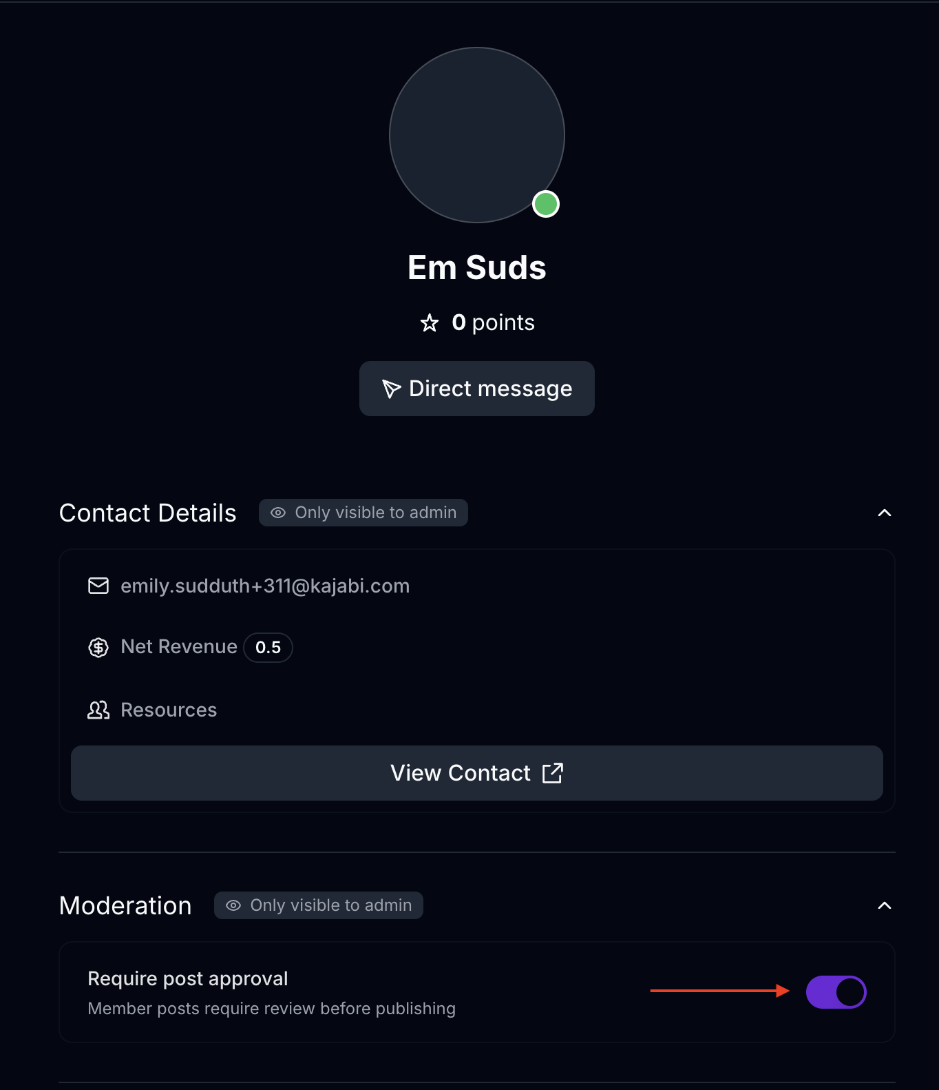 Require post approval