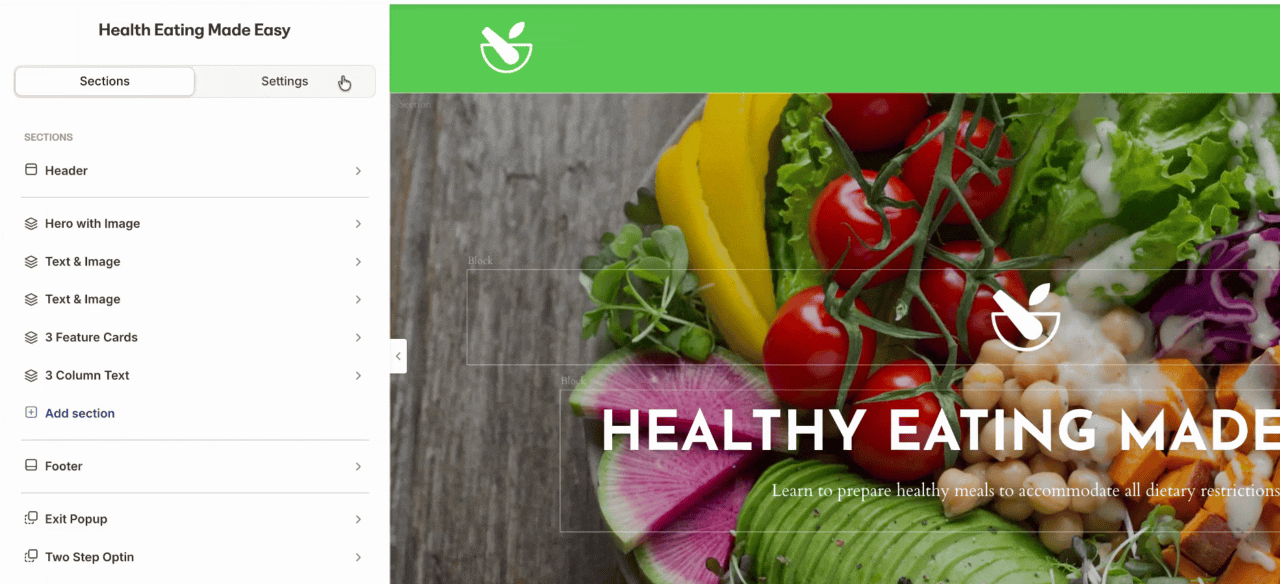 Page Settings Custom Code