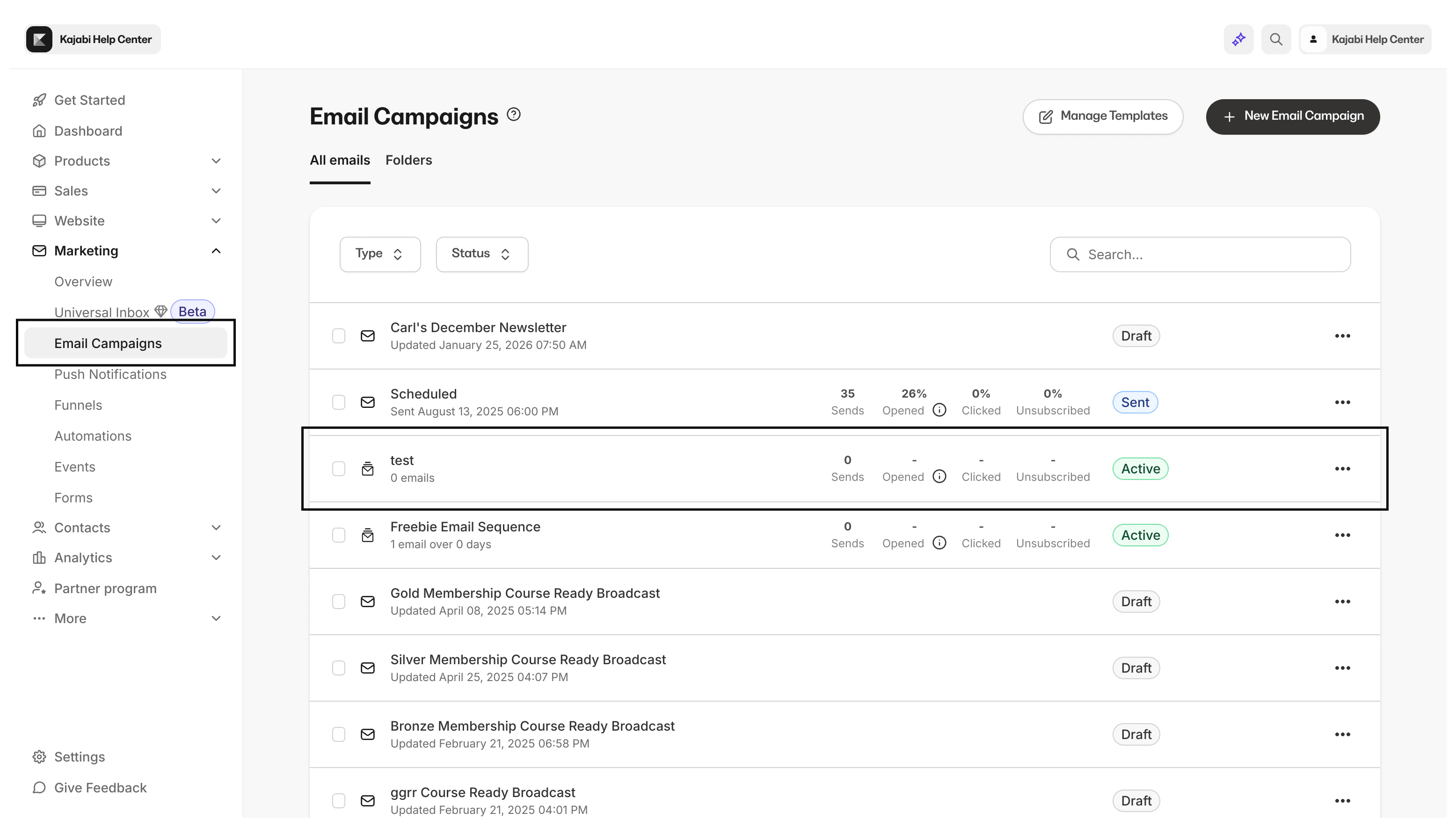 View A/B Test results