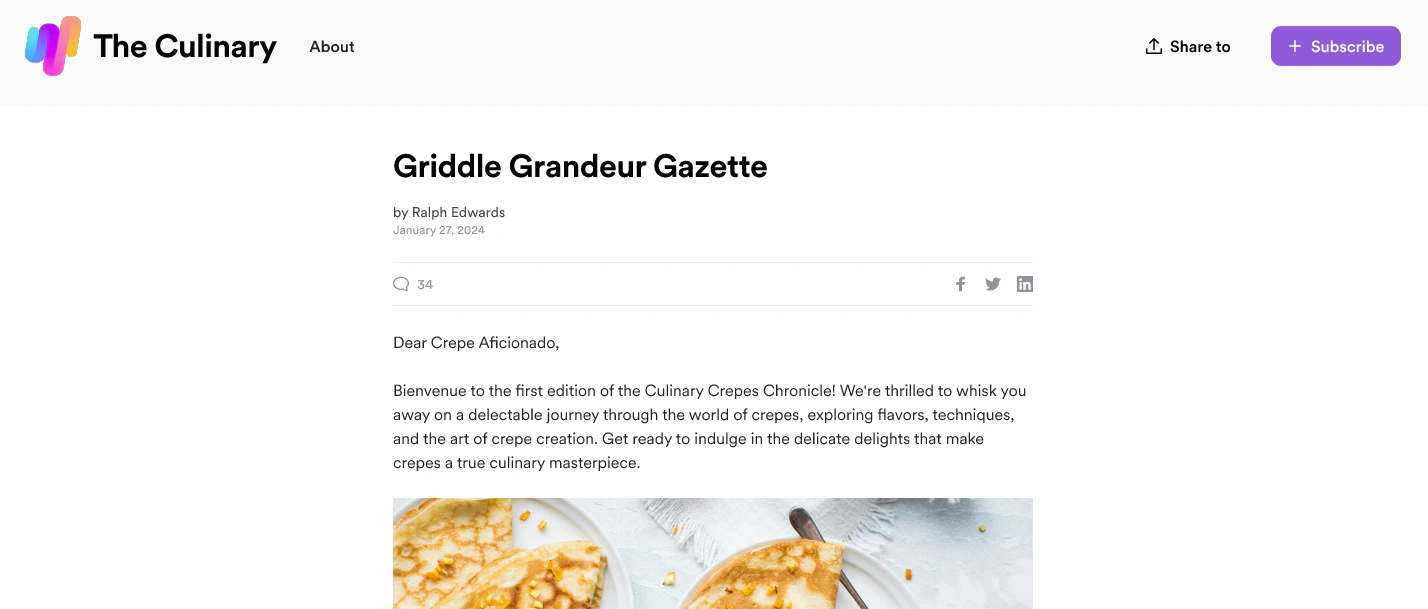 Newsletter posts dashboard