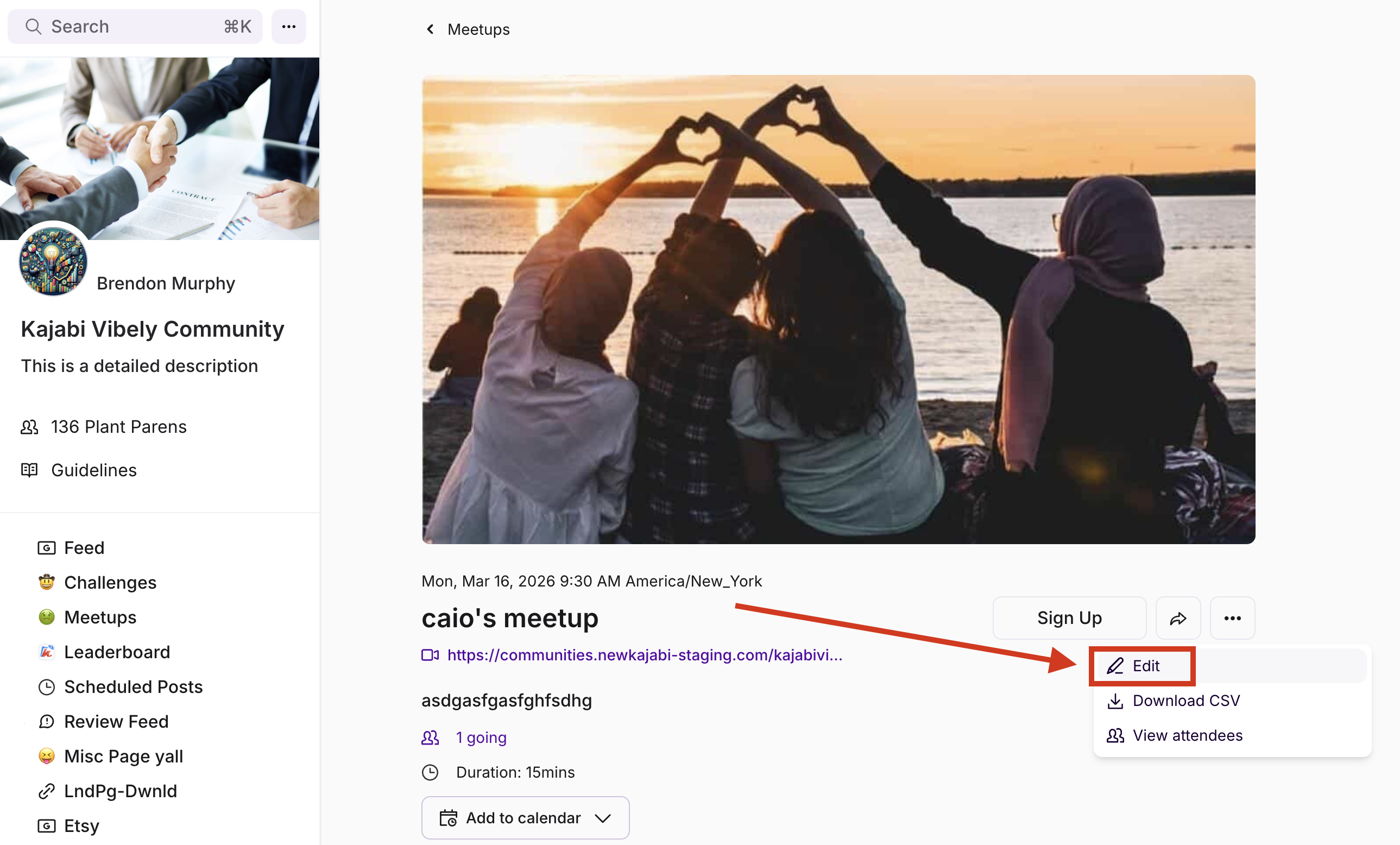 Community Settings Editliveroom