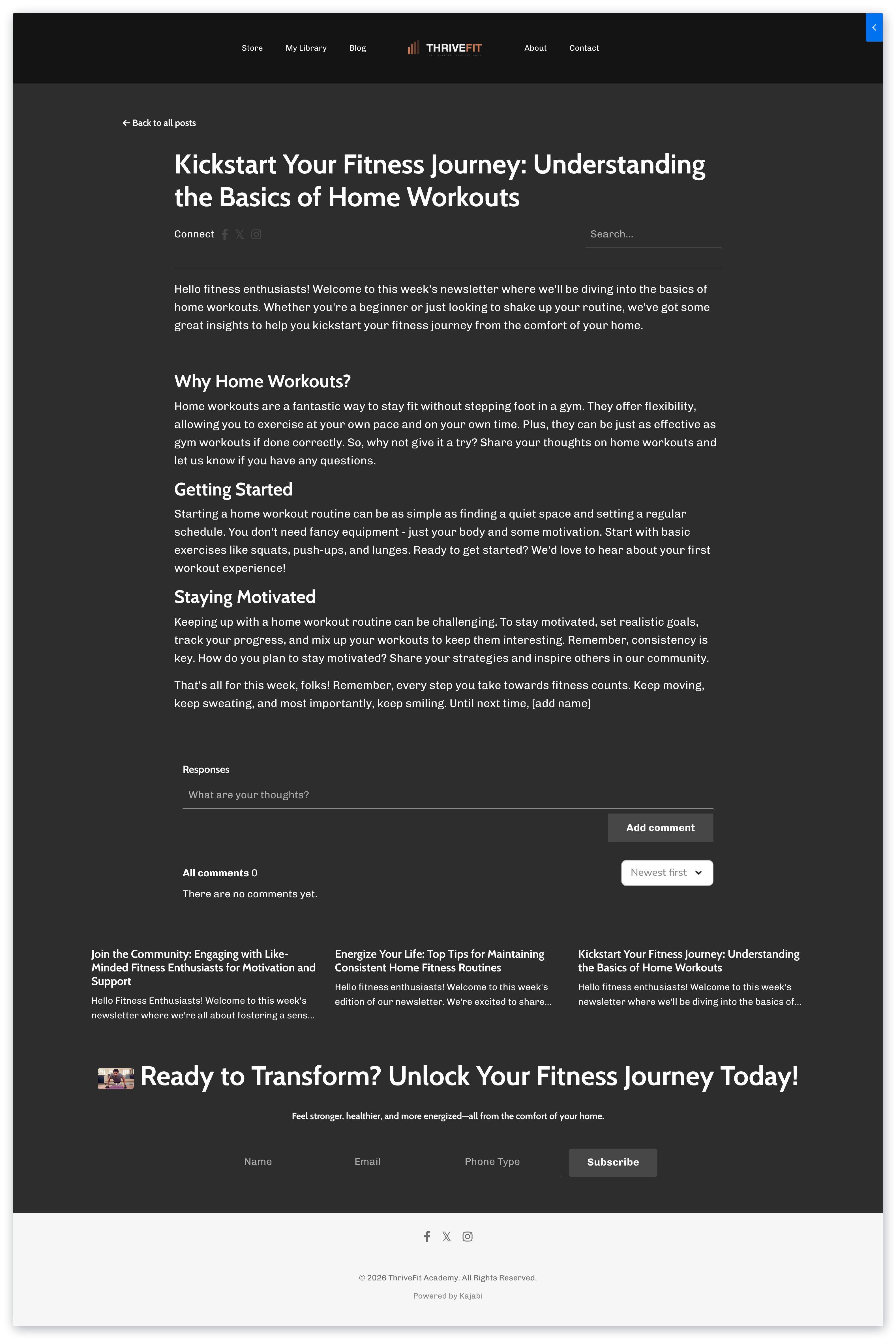 Newsletter posts