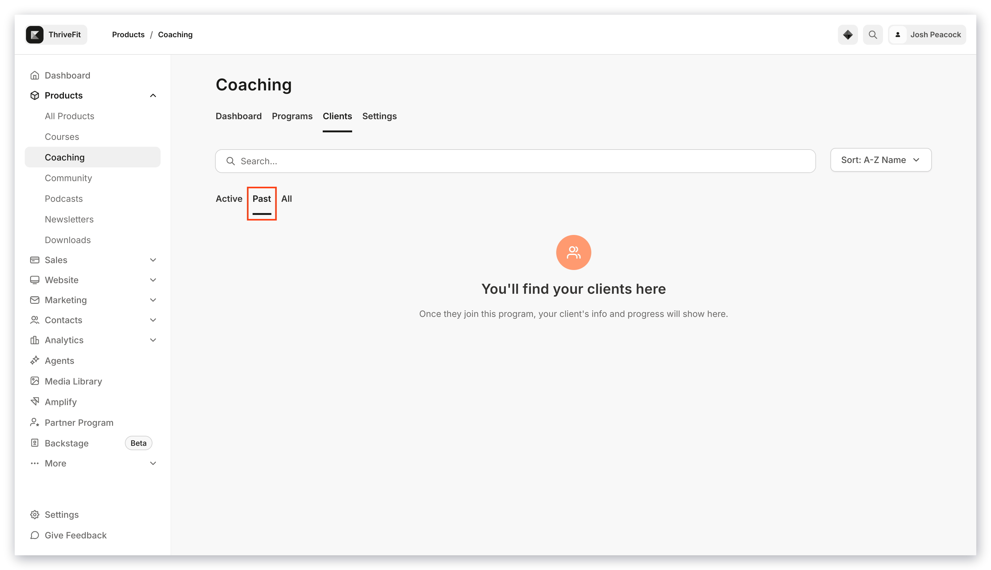 Past Client Status