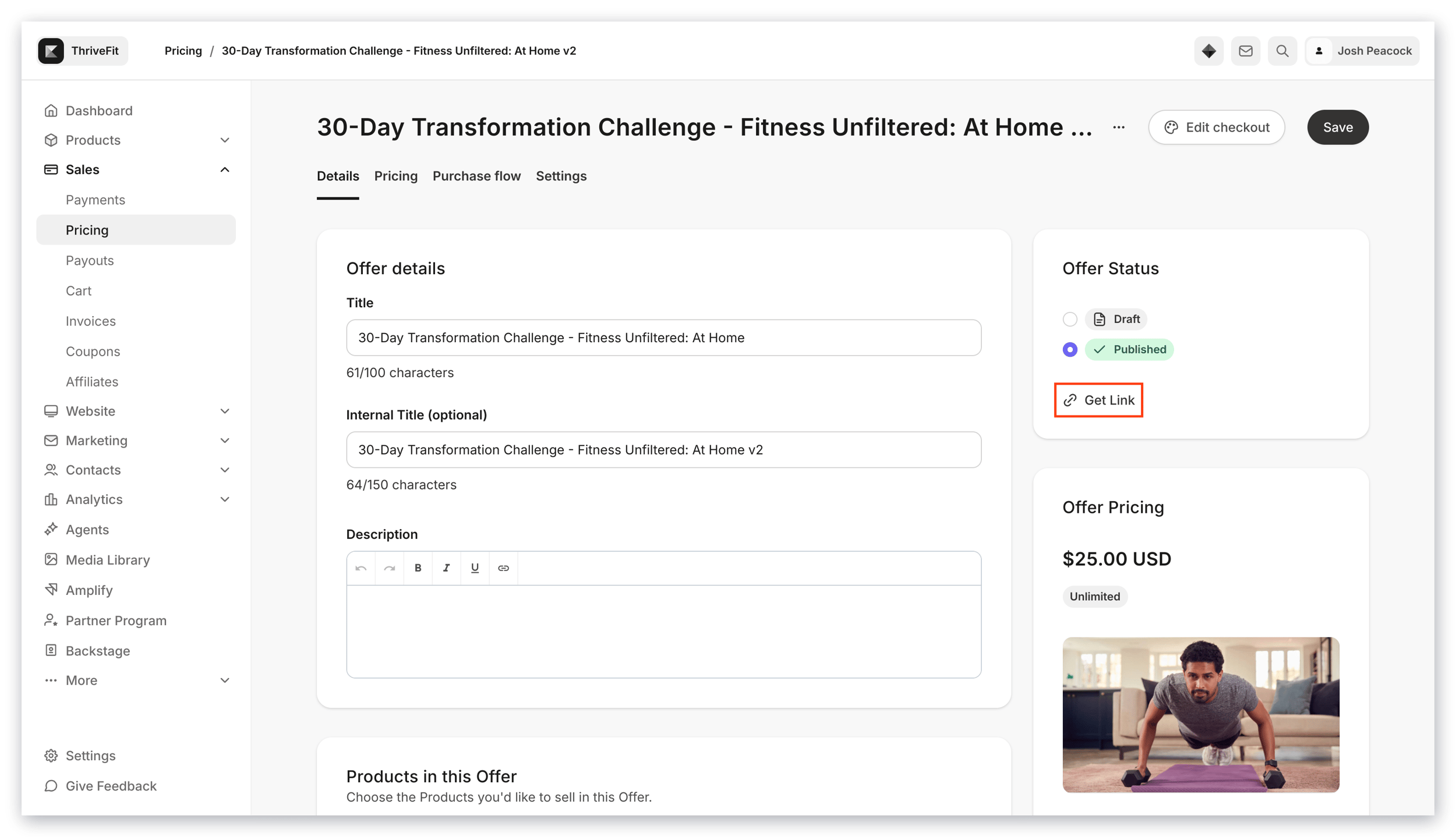 Offer Link vs Preview Link