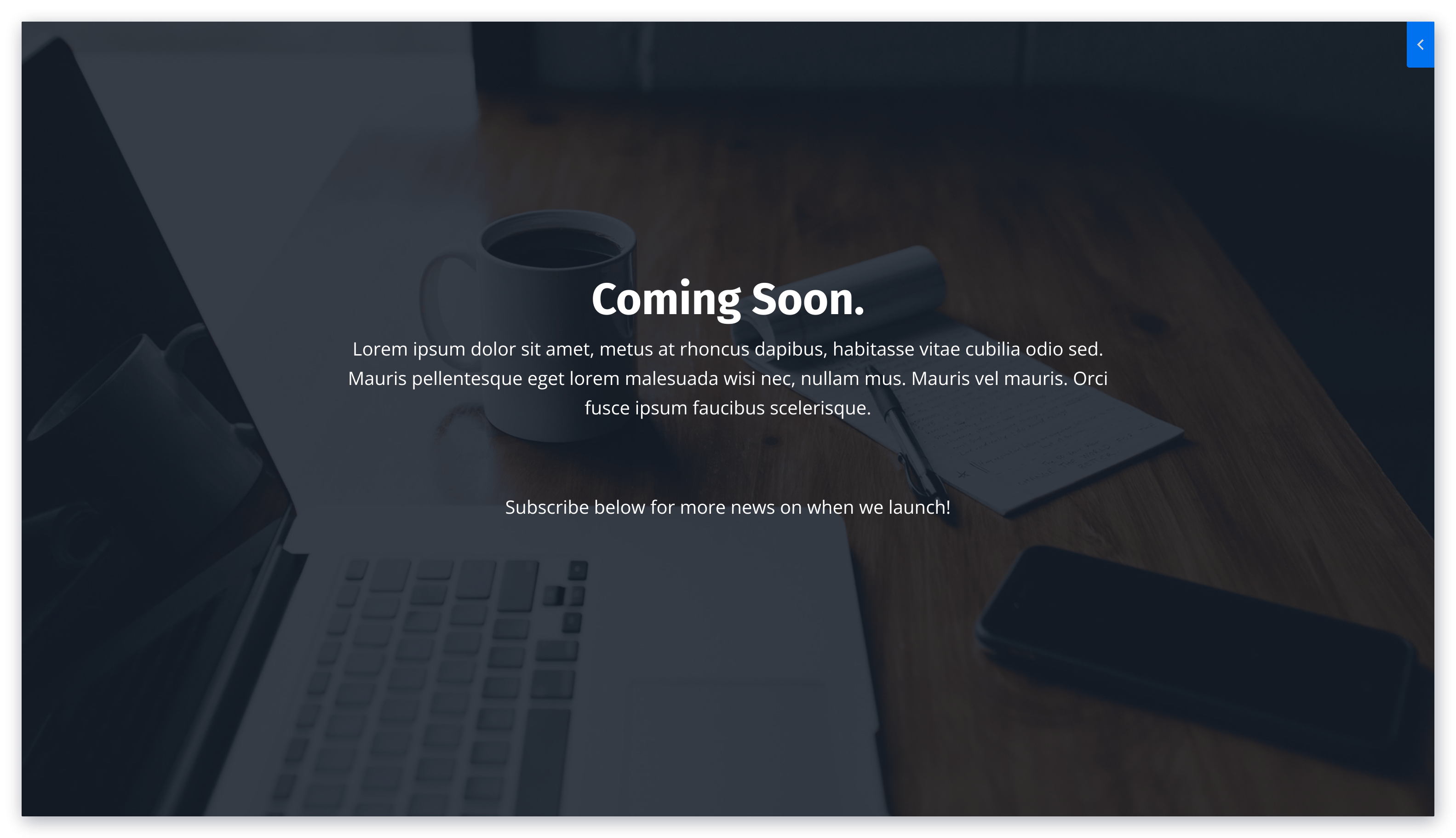 Coming Soon Page Preview