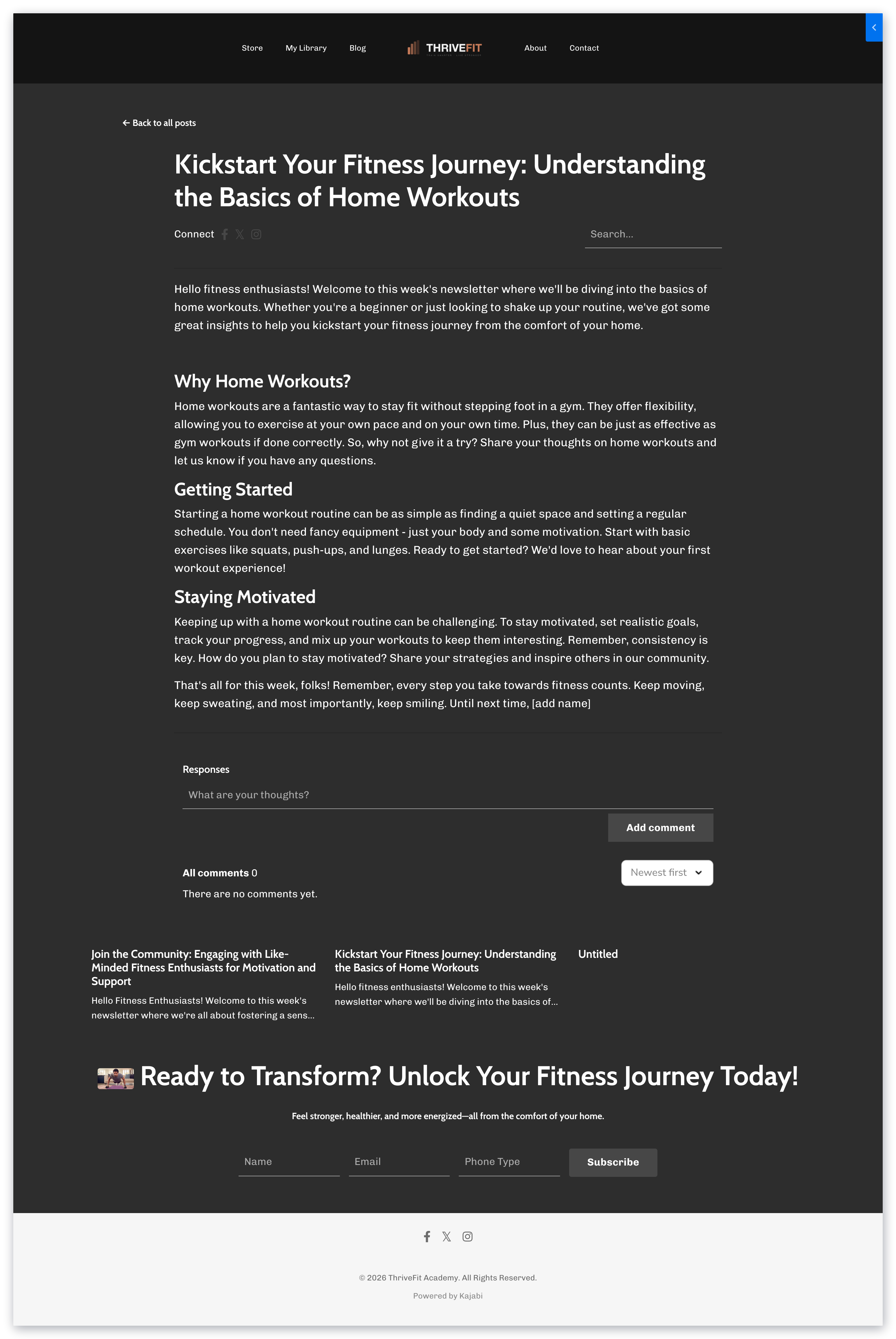 Newsletter posts