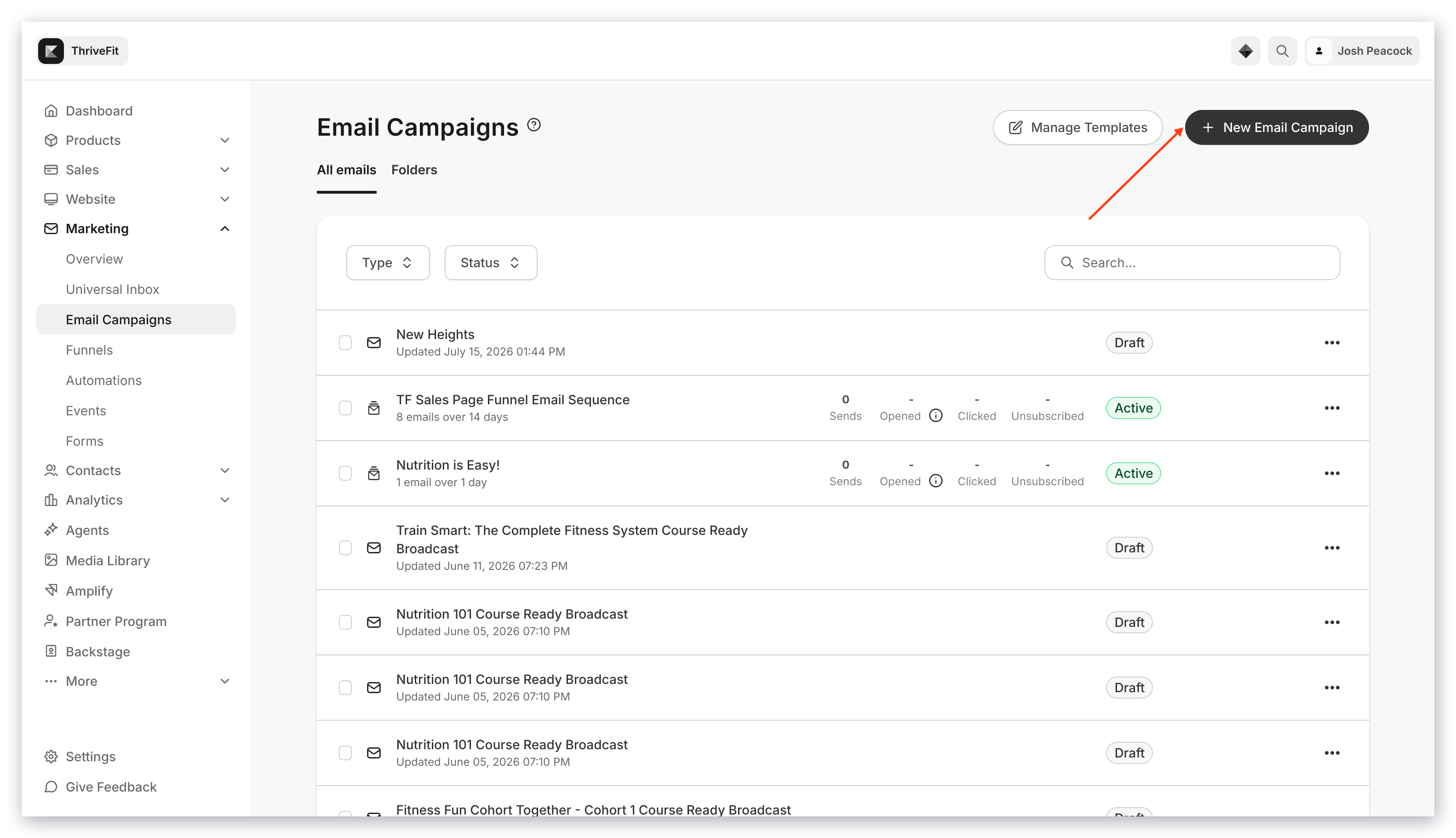 New Email Campaign