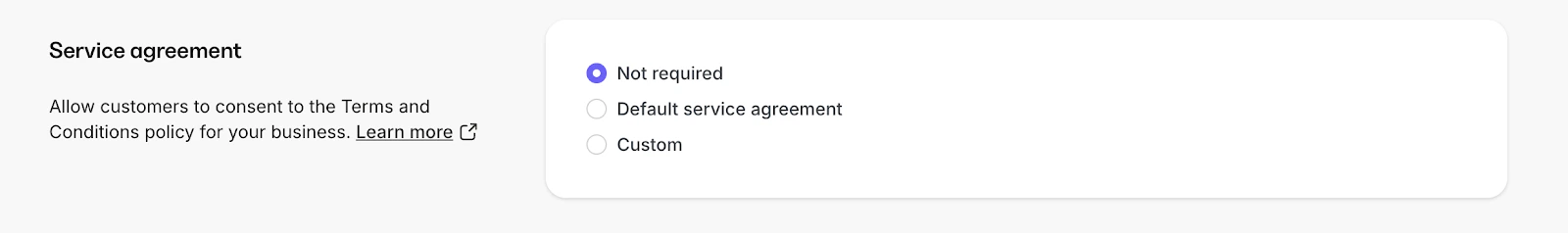 Service agreement