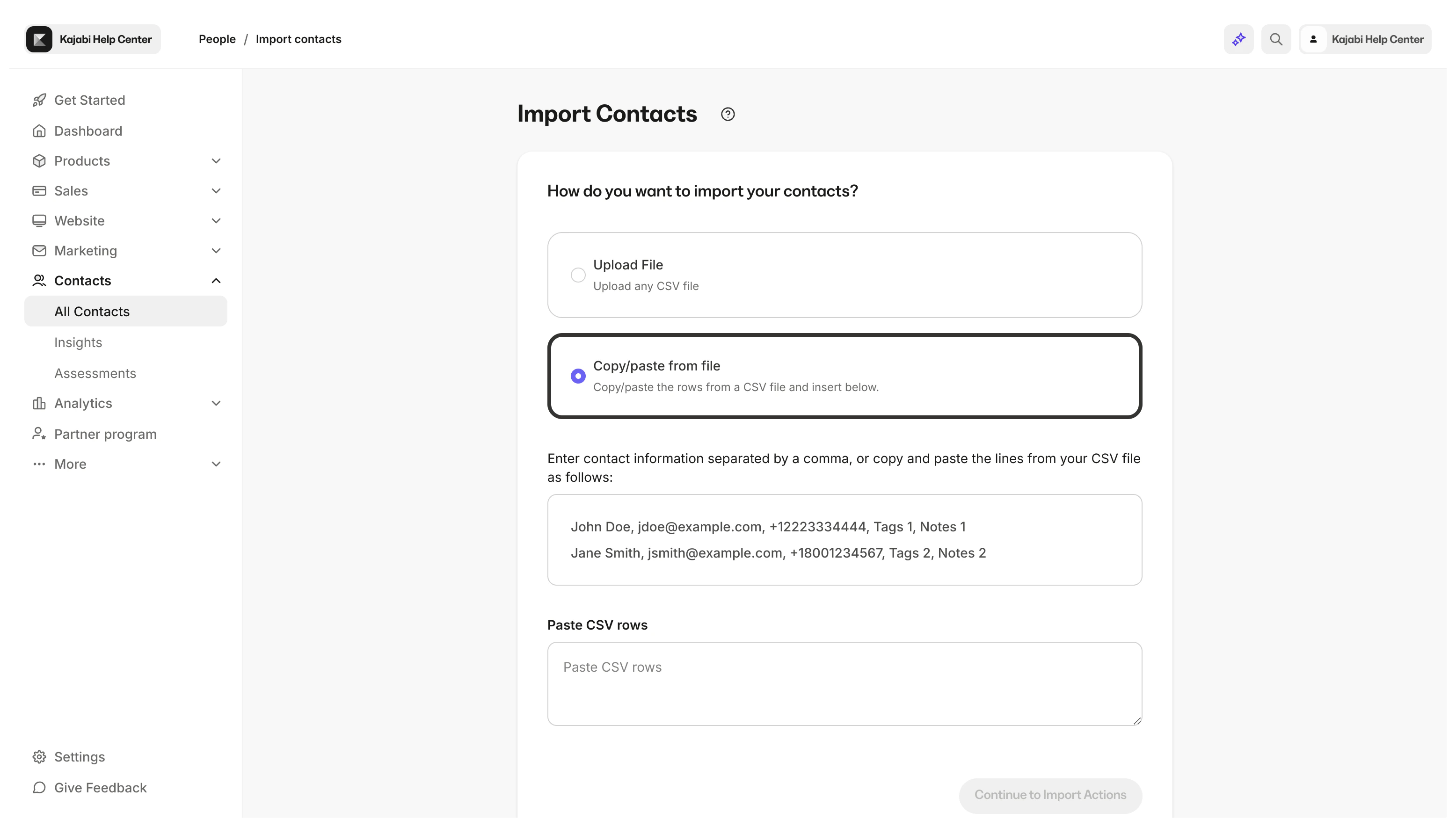 Copy paste from file