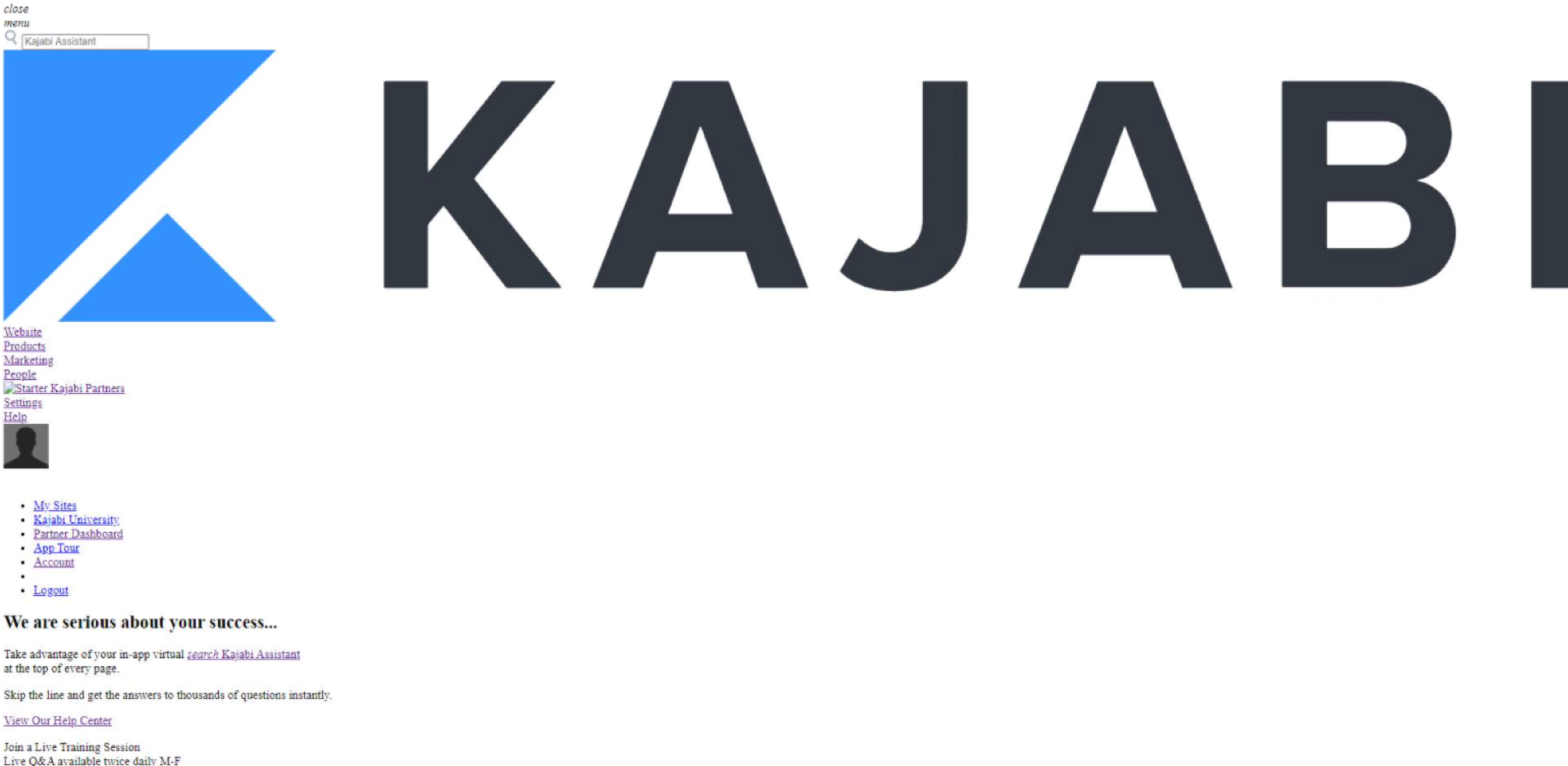 Page not loading properly example