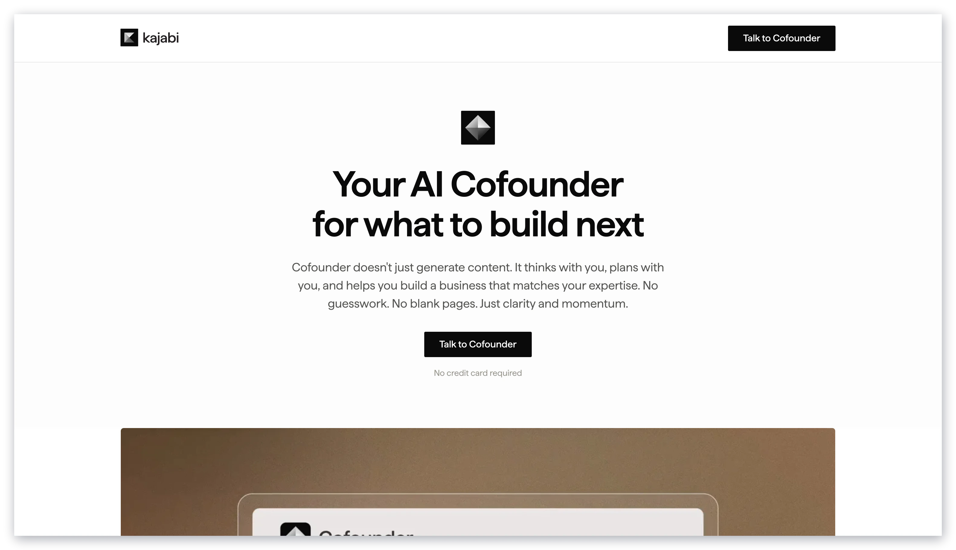 Kajabi Cofounder signup page