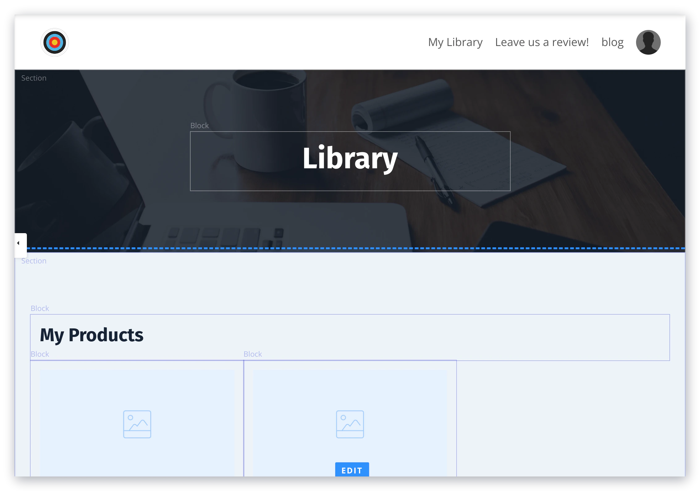 Library Page Example