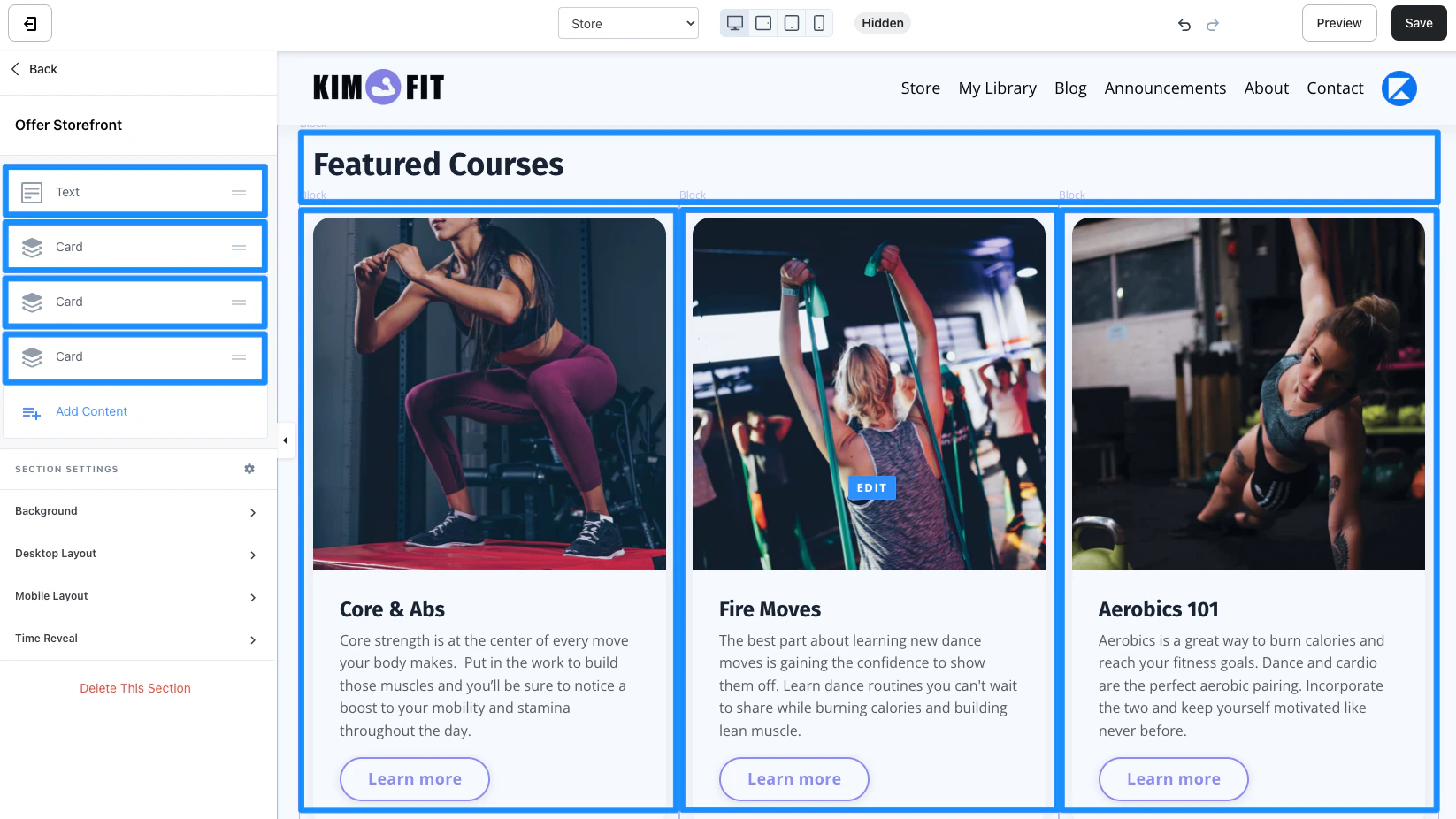 Offer Storefront example