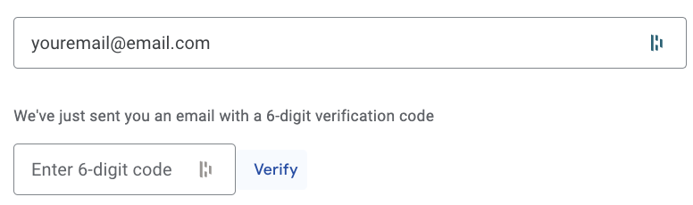Email verification