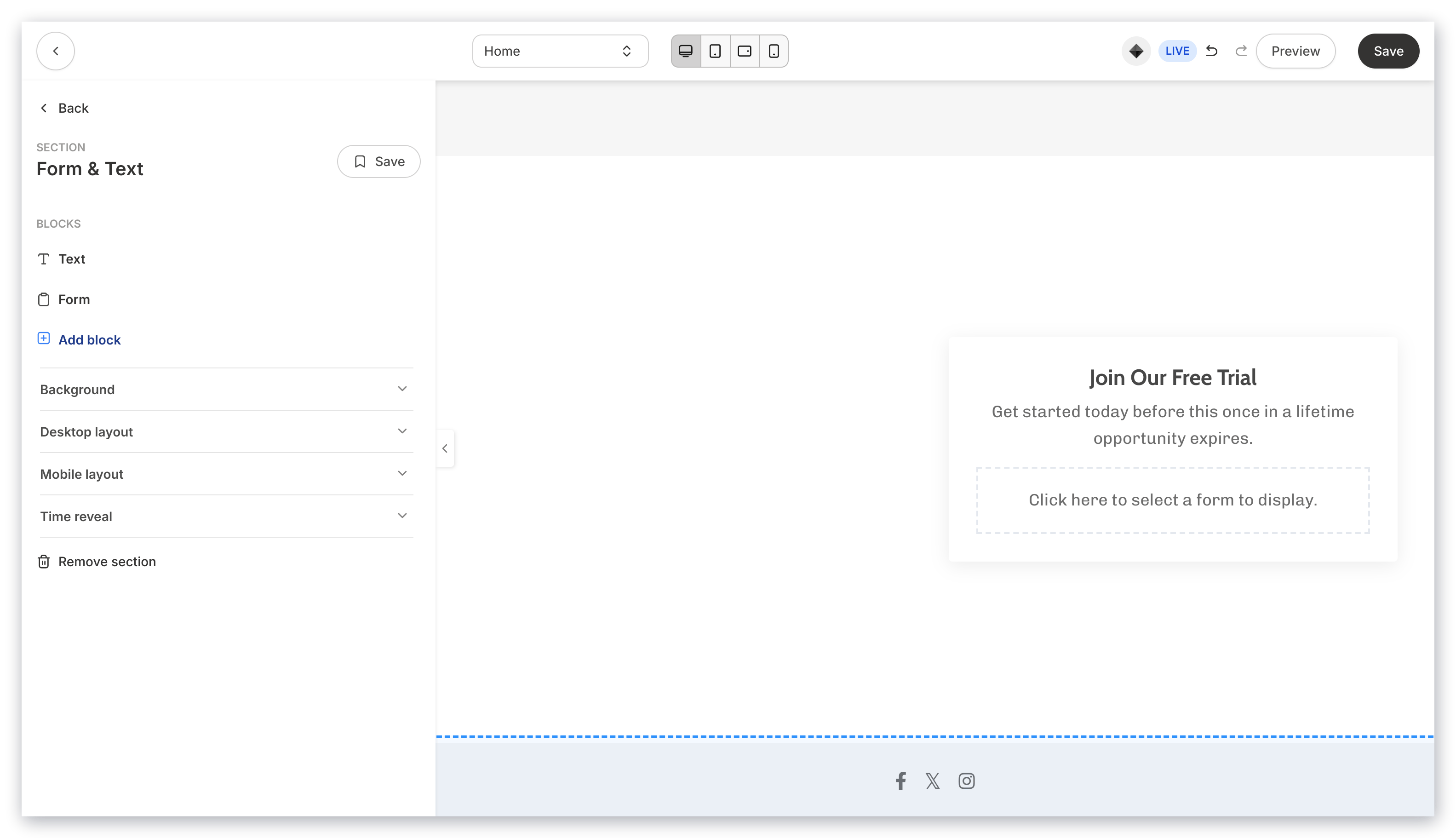 Form and Text