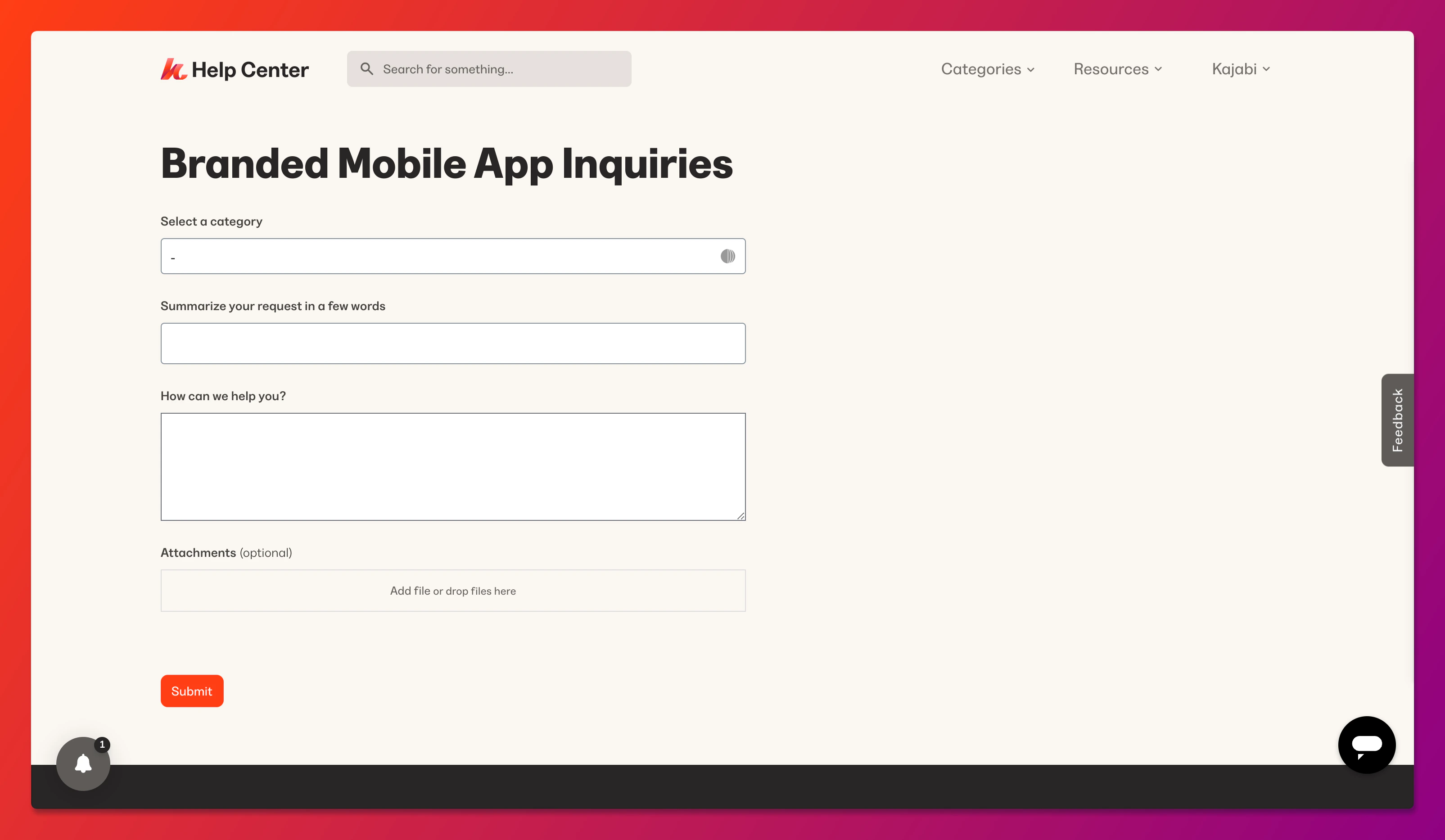 CX Form for Branded App