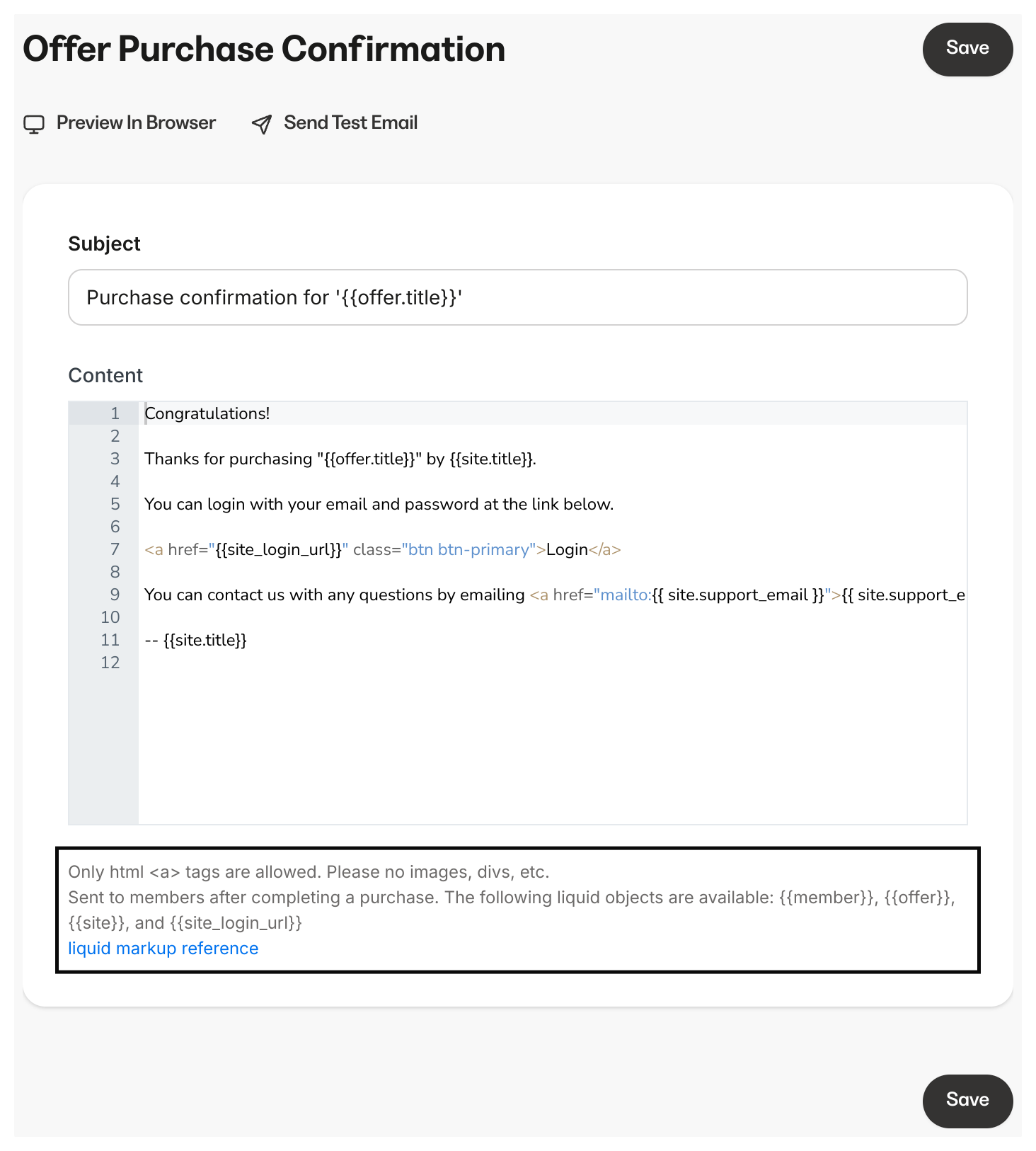 Available liquid objects