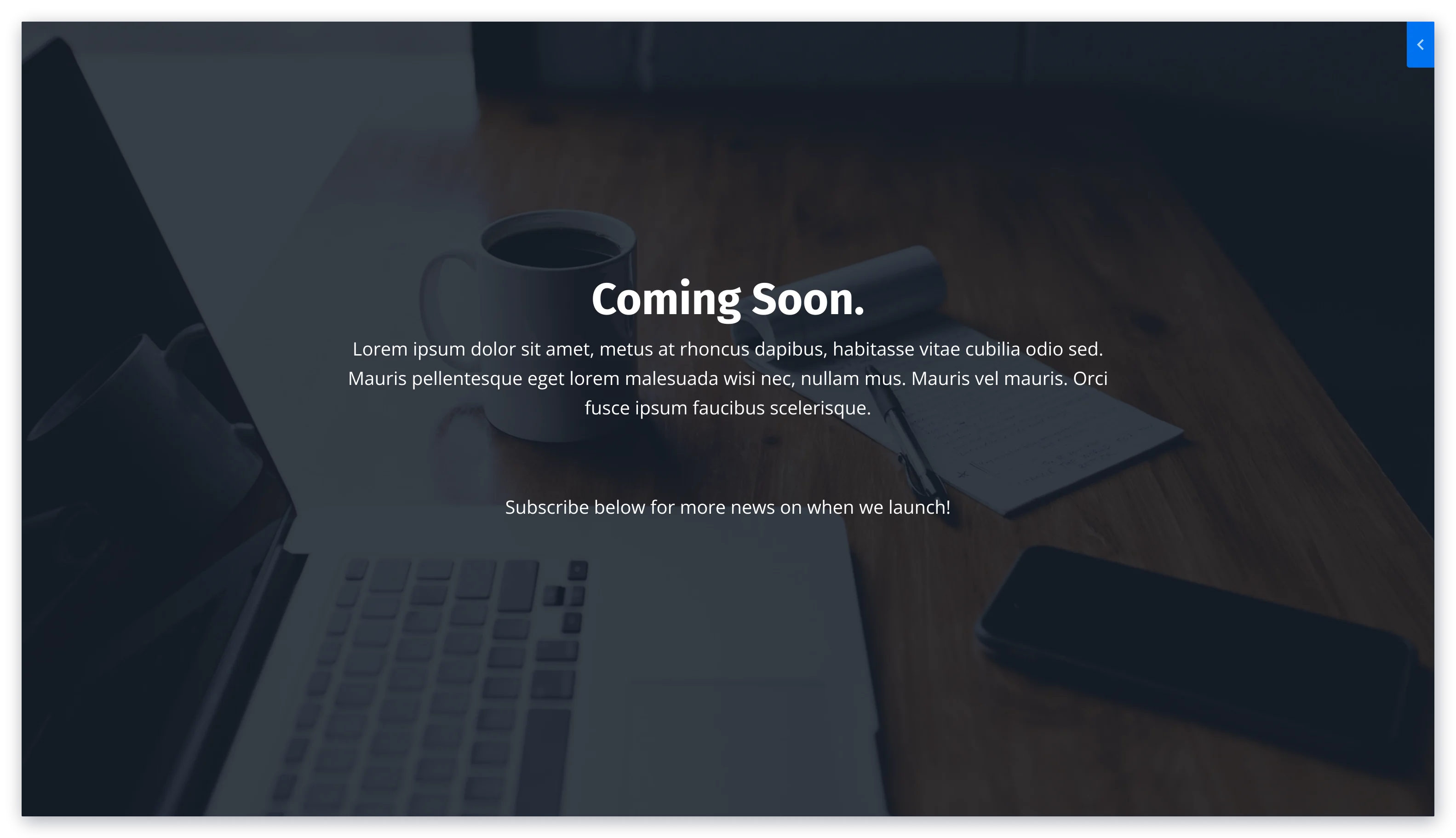 Coming Soon Page Preview