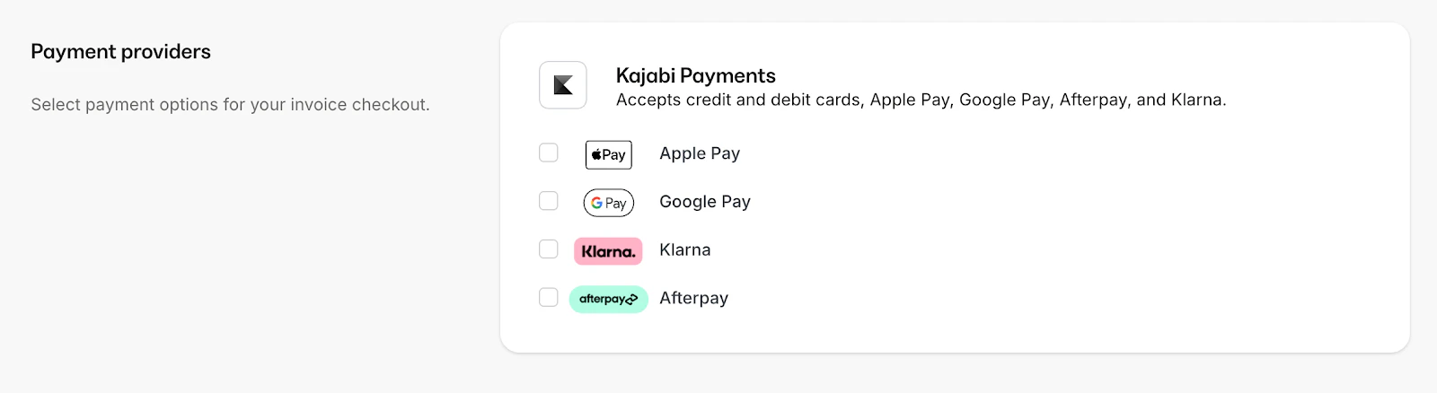 Cart settings toggle