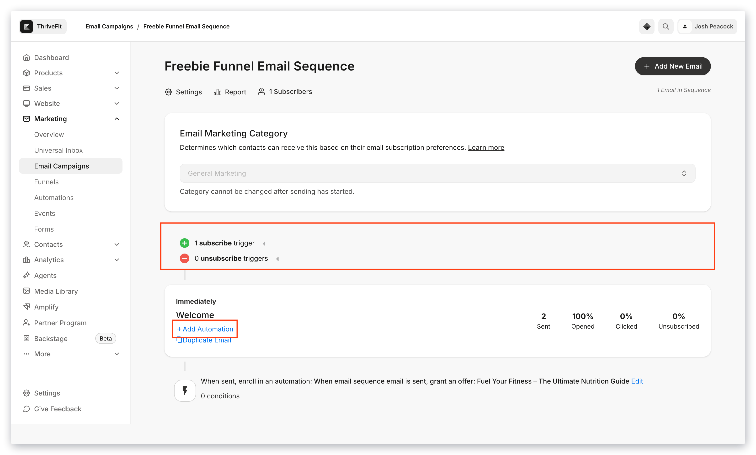 Email Sequence automation