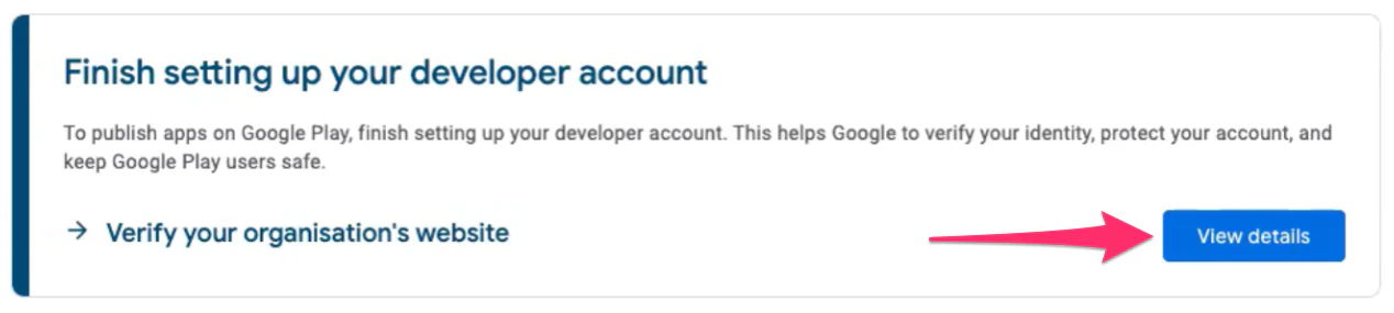 View Details notification