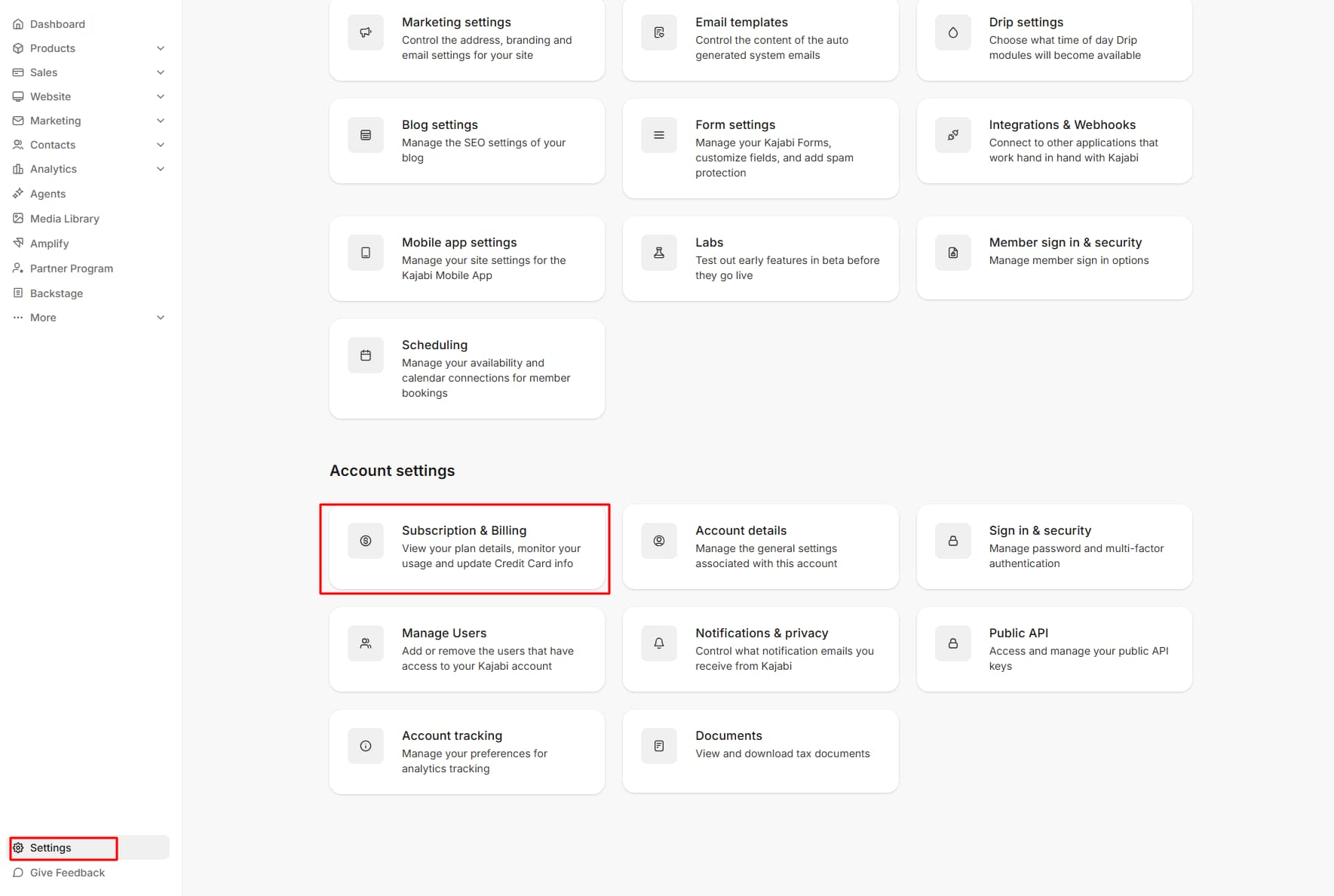 Subscription & Billing