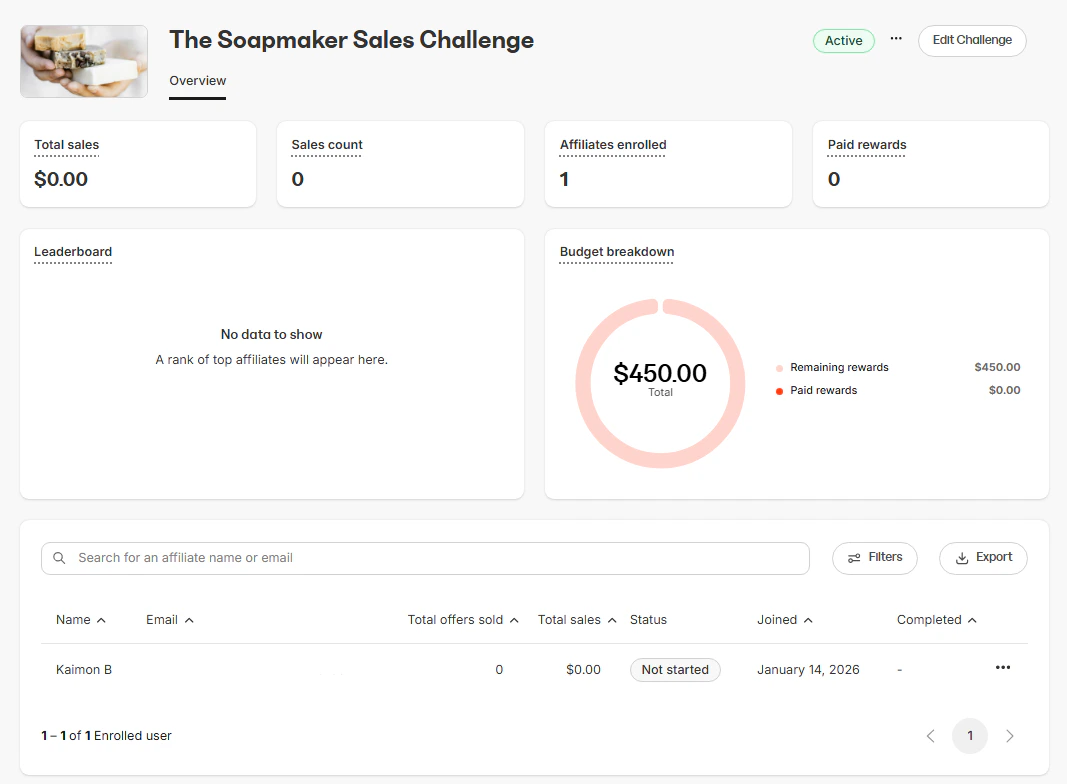 Challenge progress