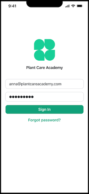 Good logo login screen