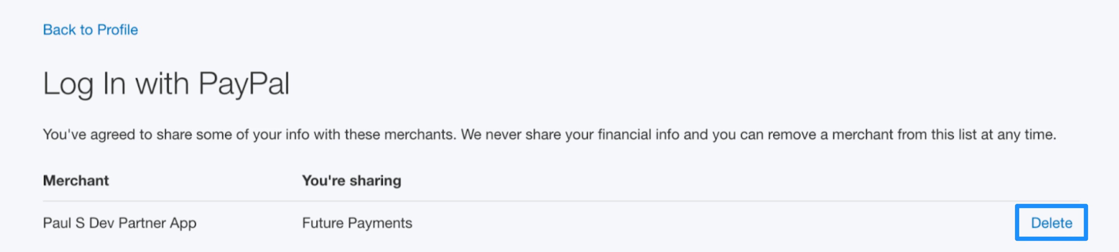 Delete Kajabi from PayPal