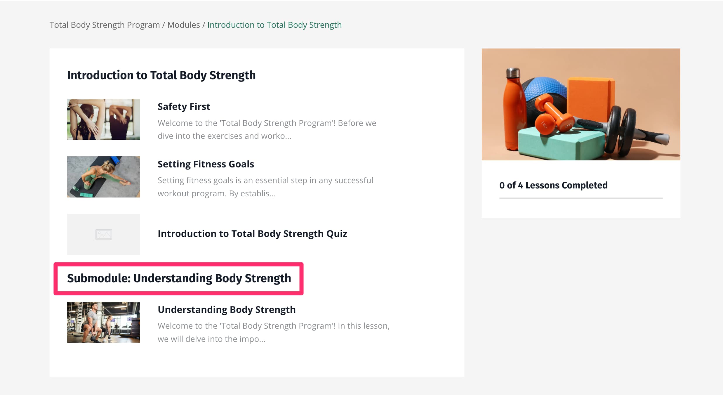 submodule preview