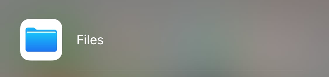Files app