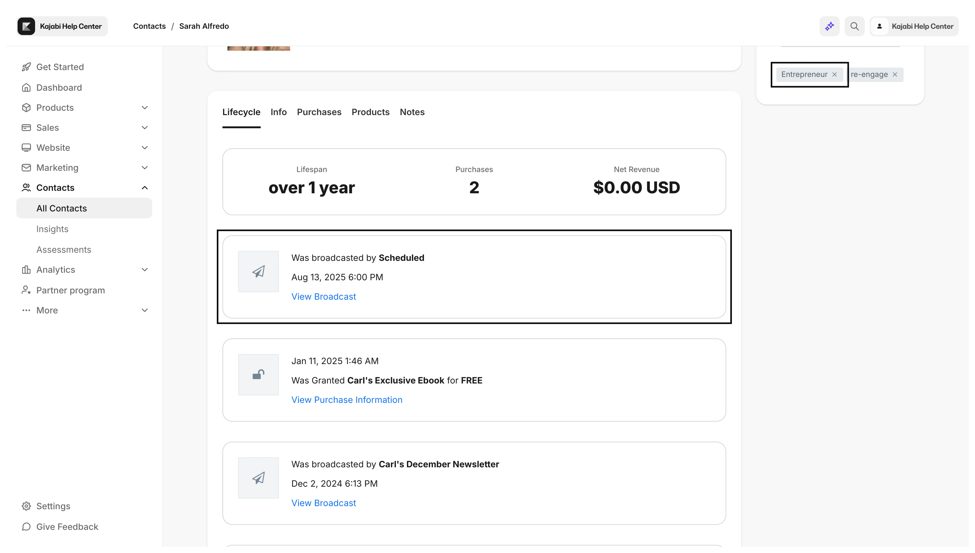 Form submitted with tag
