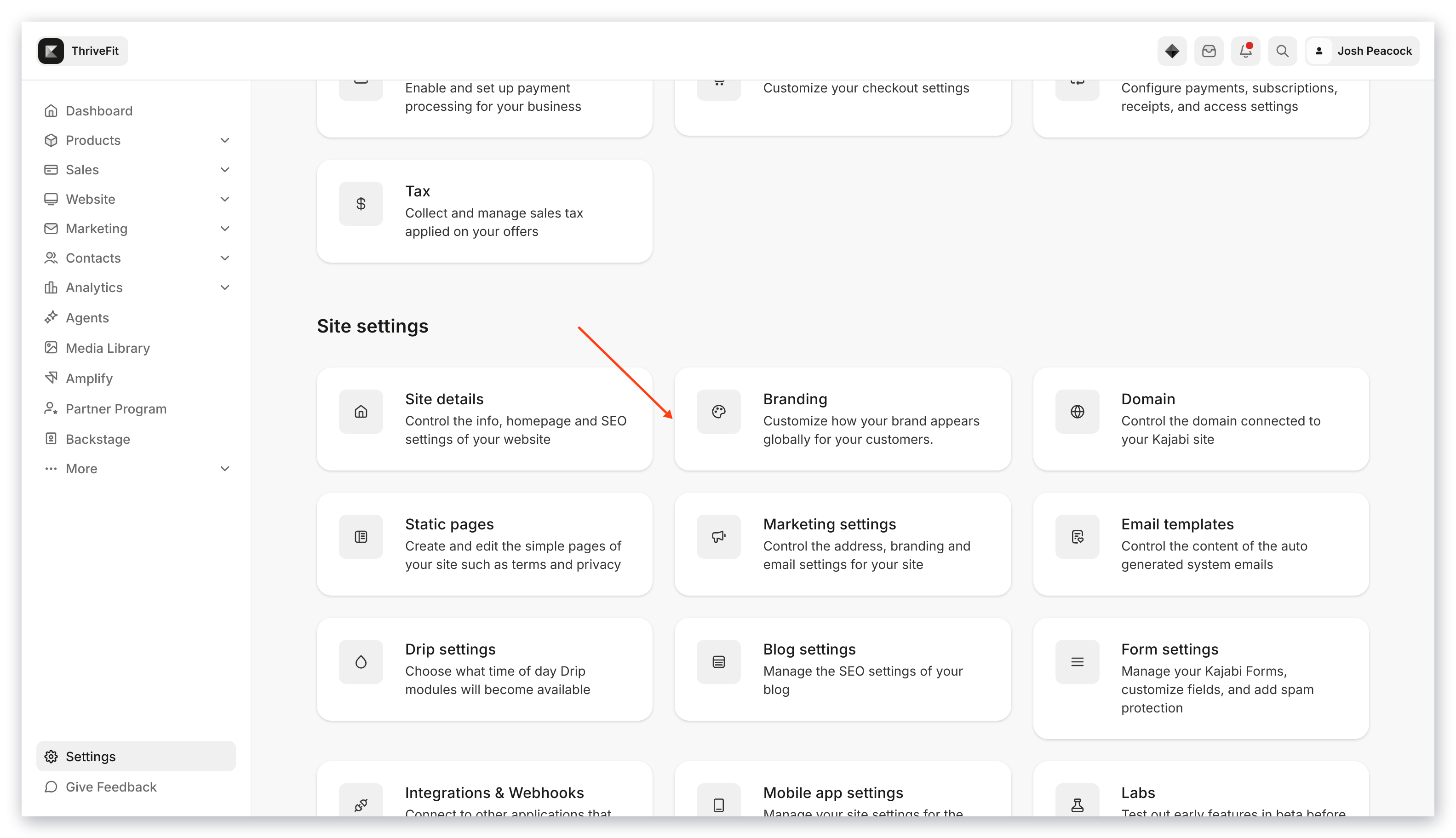 Configuración de marca