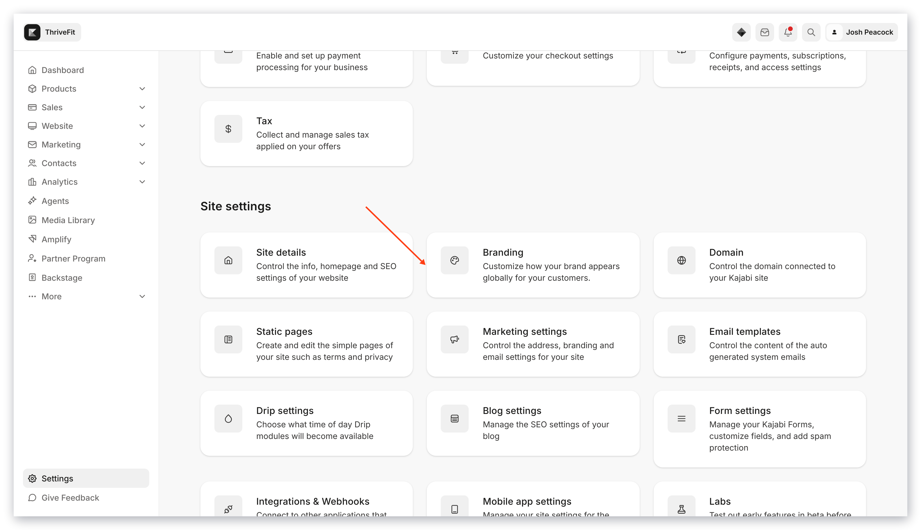 Configuración de marca