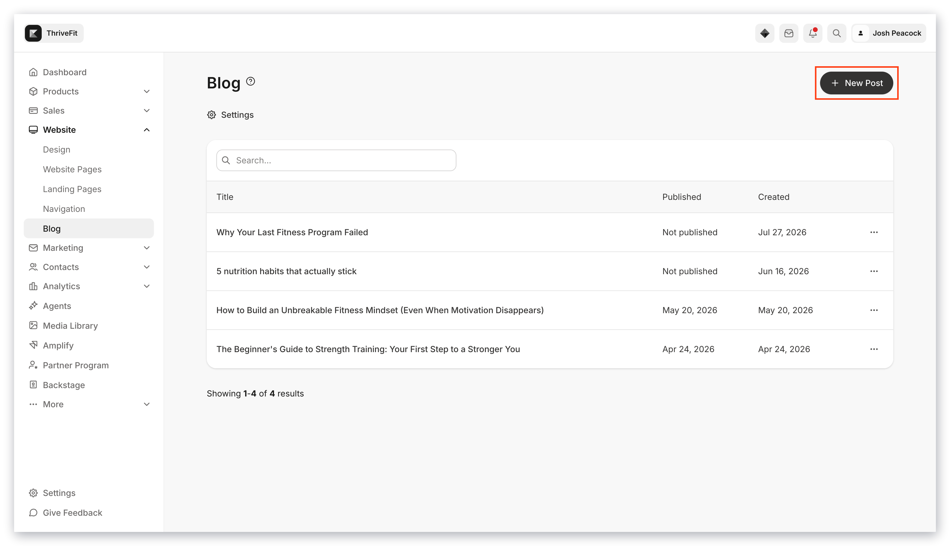 Crear nueva entrada de blog