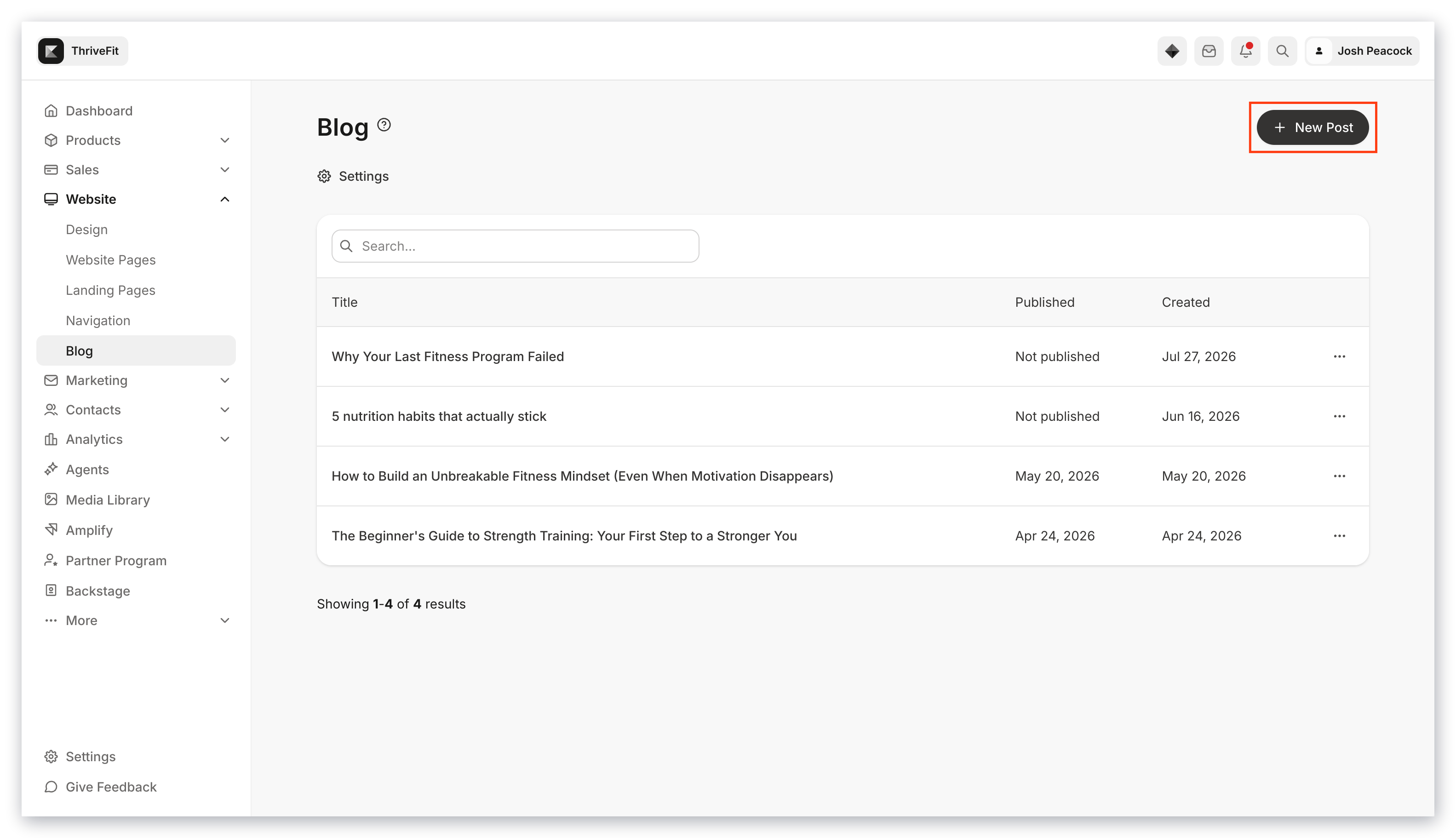 Crear nueva entrada de blog